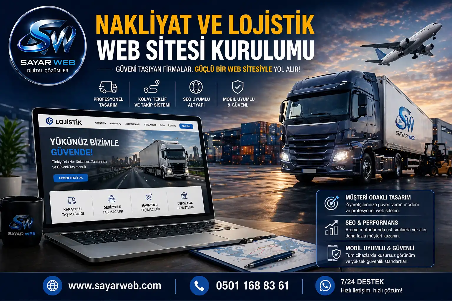 Nakliyat ve Lojistik Web Sitesi Kurulumu