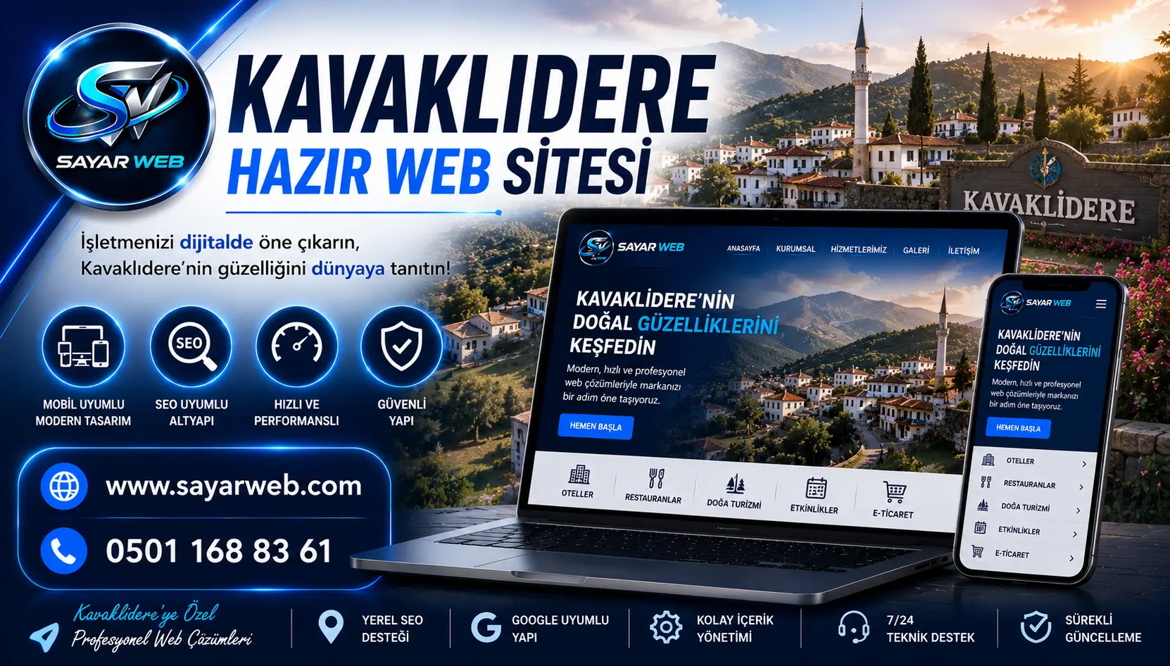 Kavaklıdere Hazır Web Sitesi