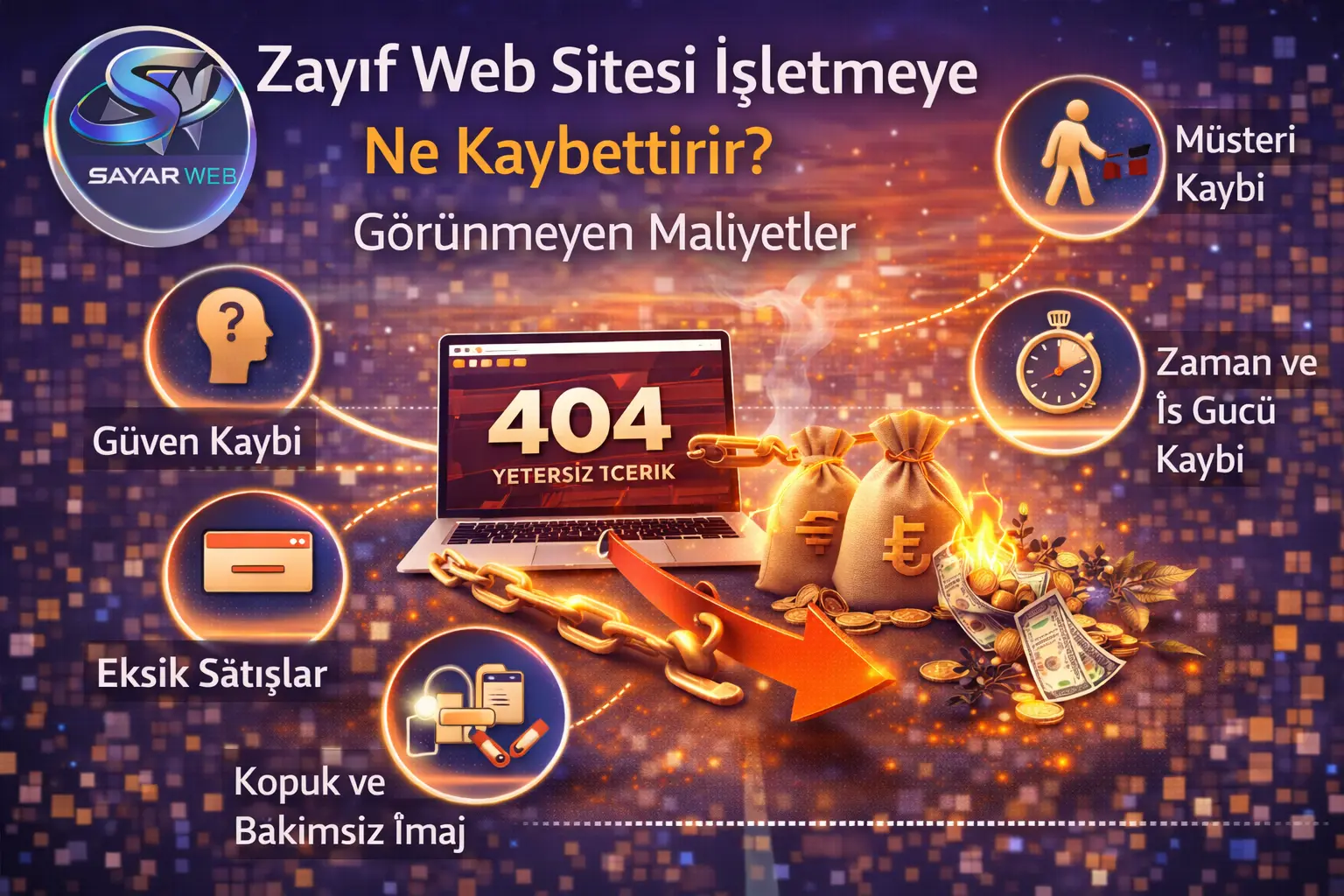 Zayıf Web Sitesi İşletmeye Ne Kaybettirir Görünmeyen Maliyetler