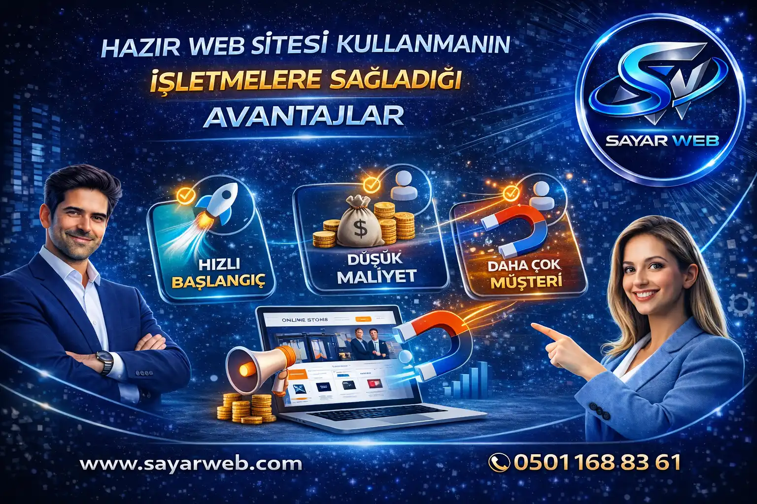 Hazır Web Sitesi Kullanmanın İşletmelere Sağladığı Avantajlar