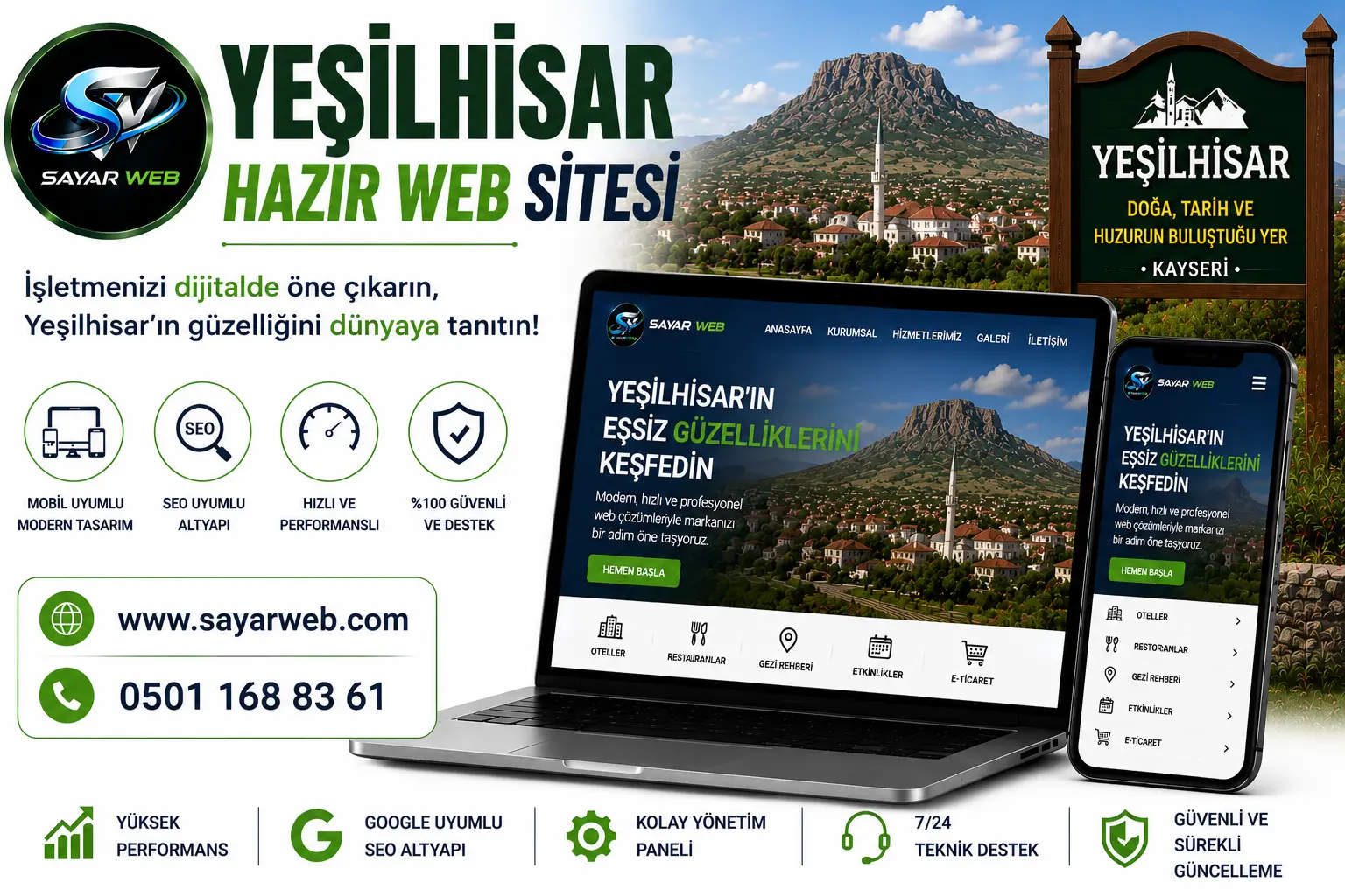 Yeşilhisar Hazır Web Sitesi