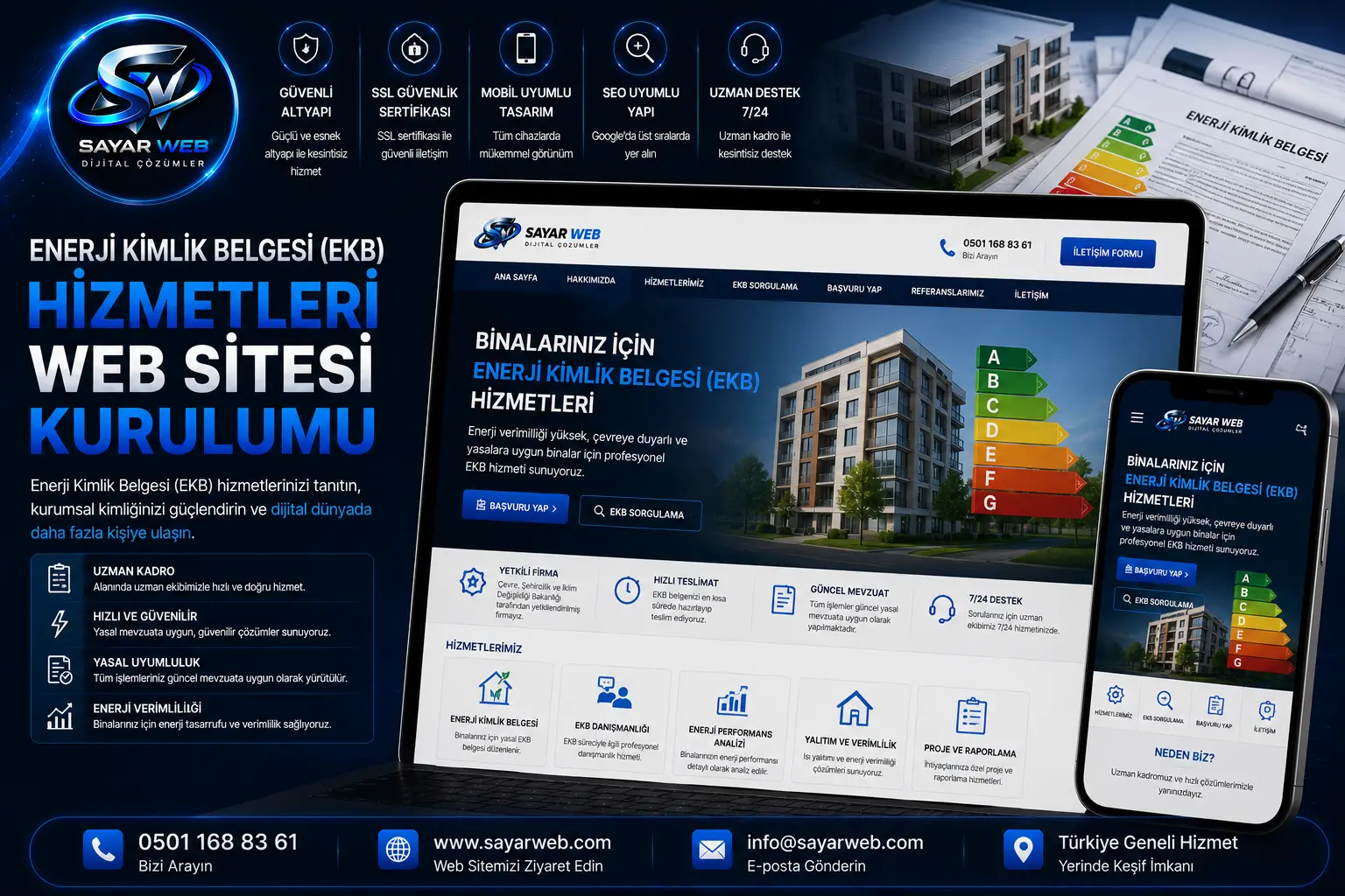 Enerji Kimlik Belgesi (EKB) Hizmetleri Web Sitesi Kurulumu