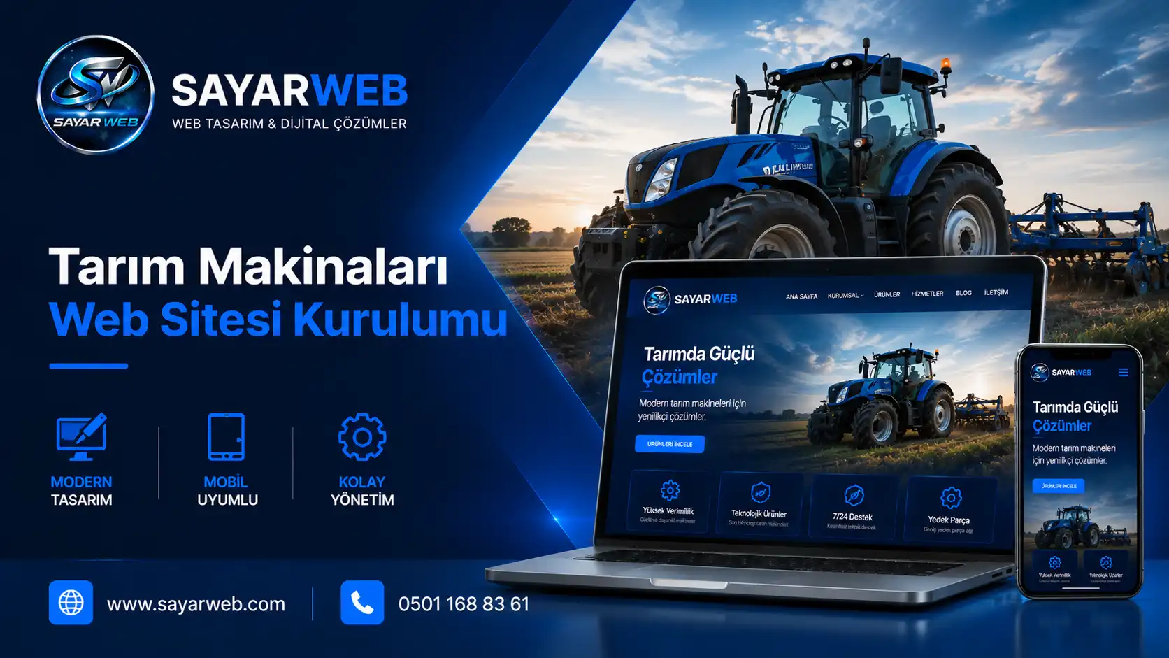 Tarım Makinaları Web Sitesi Kurulumu