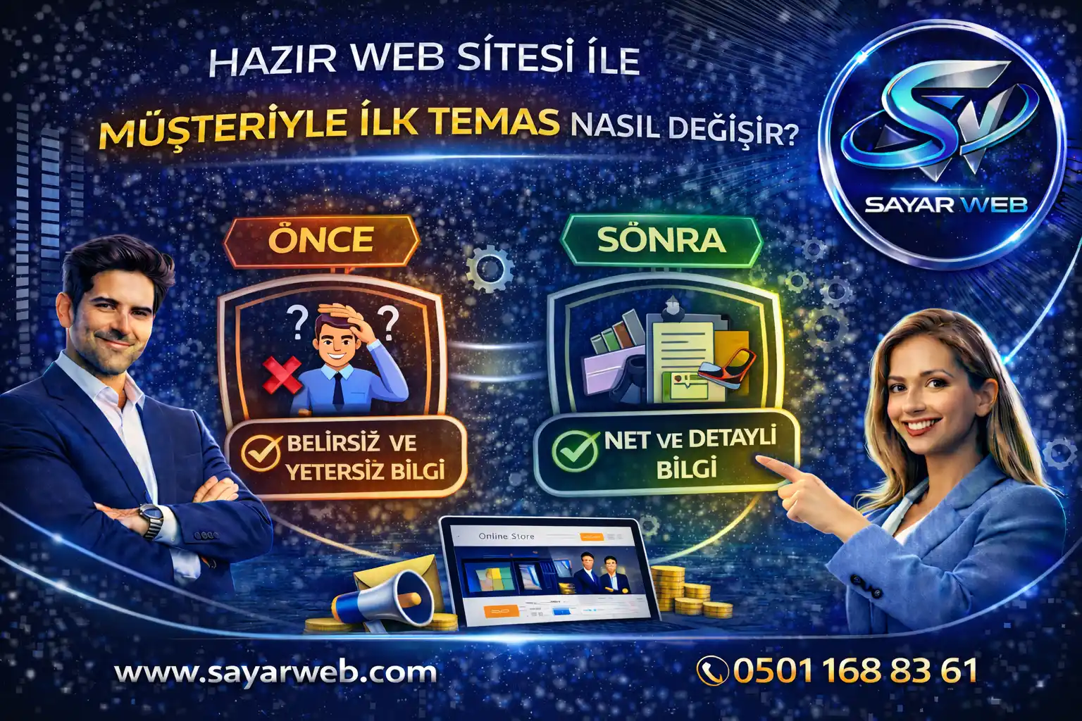 Hazır Web Sitesi ile Müşteriyle İlk Temas Nasıl Değişir