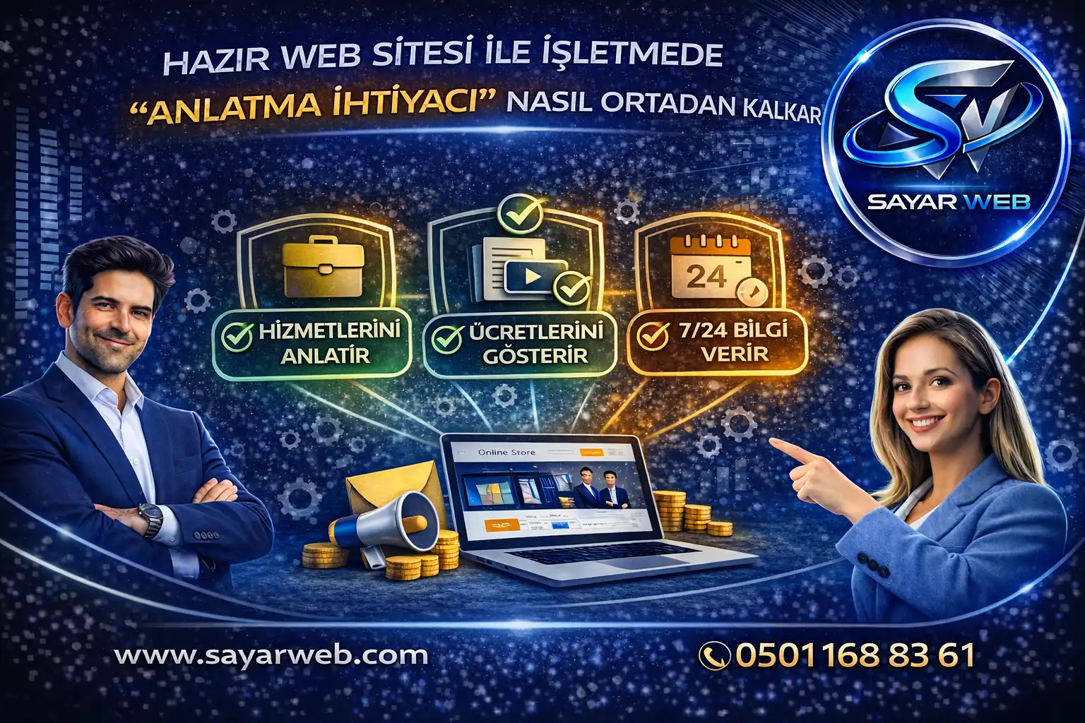 Hazır Web Sitesi ile İşletmede Anlatma İhtiyacı Nasıl Ortadan Kalkar