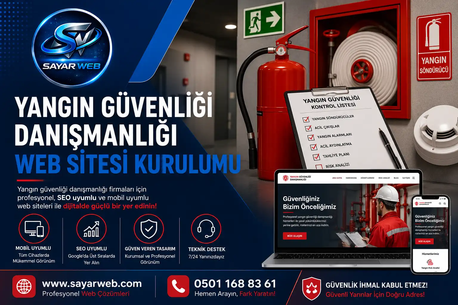 Yangın Güvenliği Danışmanlığı Web Sitesi Kurulumu