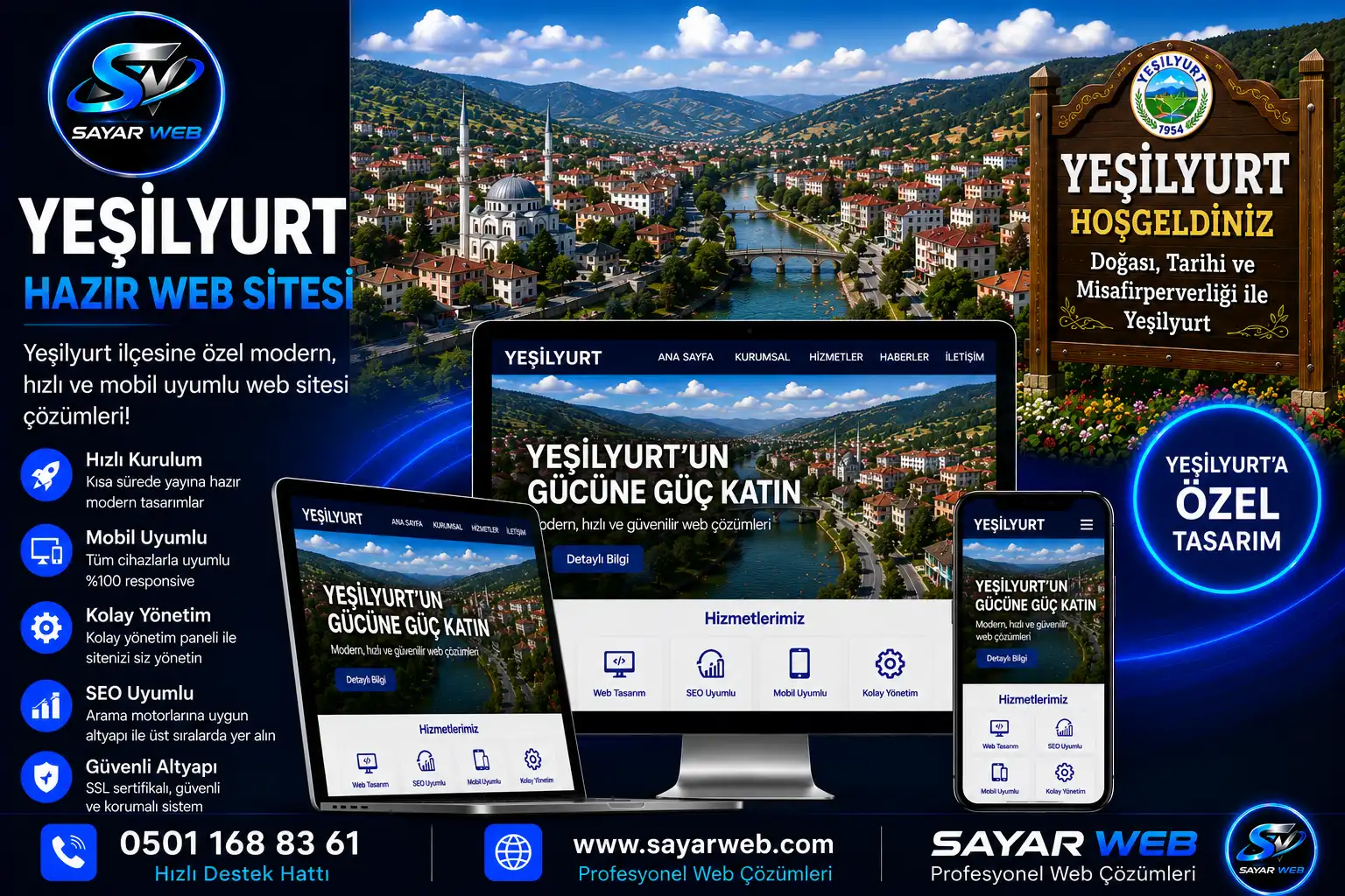 Tokat Yeşilyurt Hazır Web Sitesi