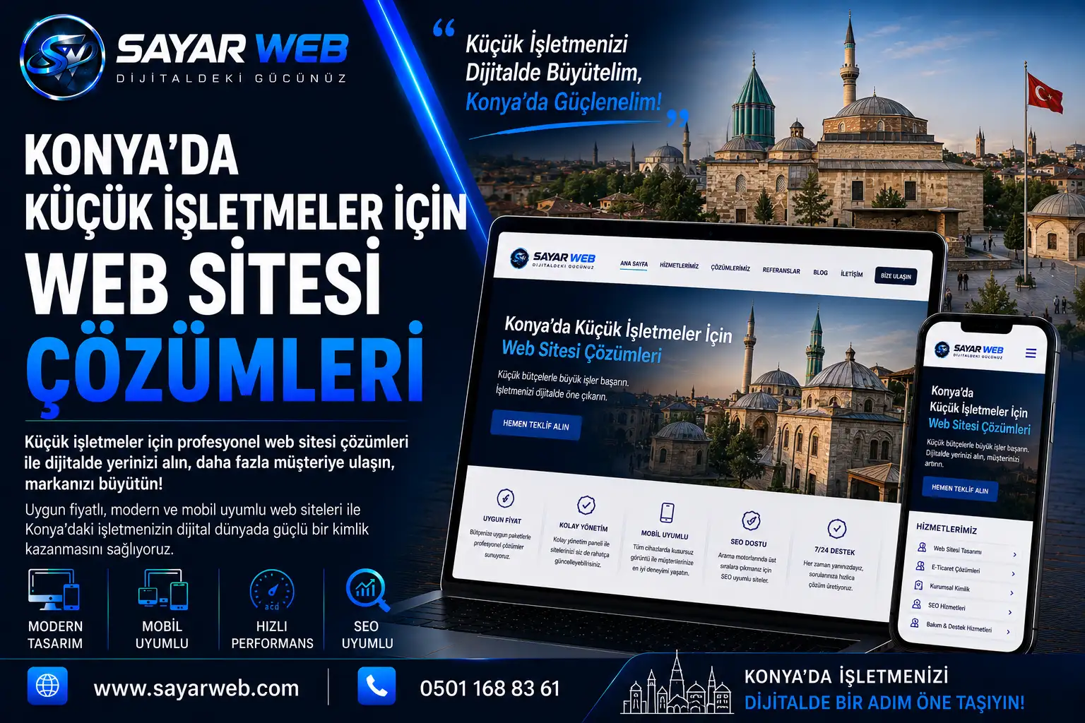 Konya'da Küçük İşletmeler İçin Web Sitesi Çözümleri