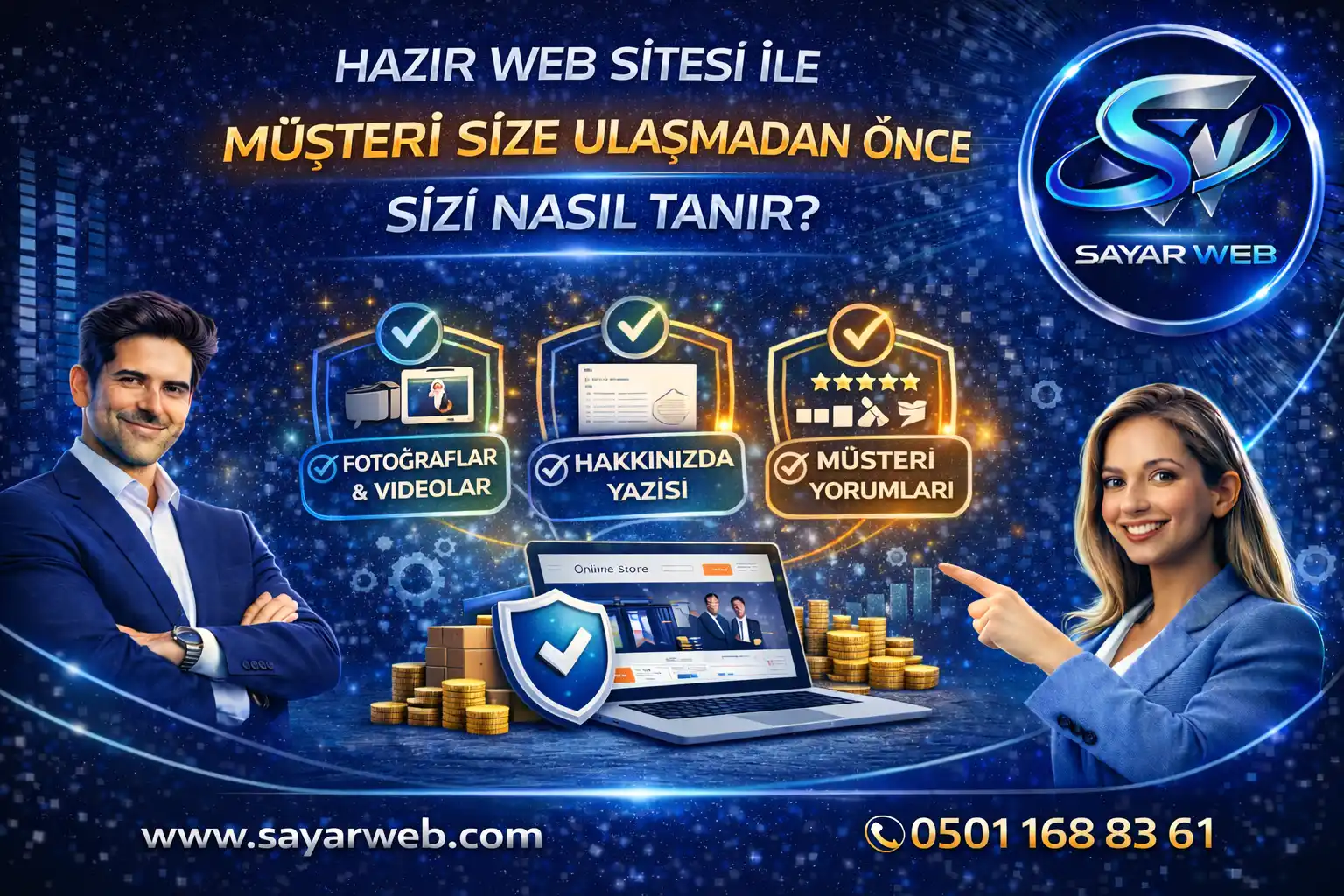 Hazır Web Sitesi ile Müşteri Sizi Aramadan Önce Nasıl Tanır