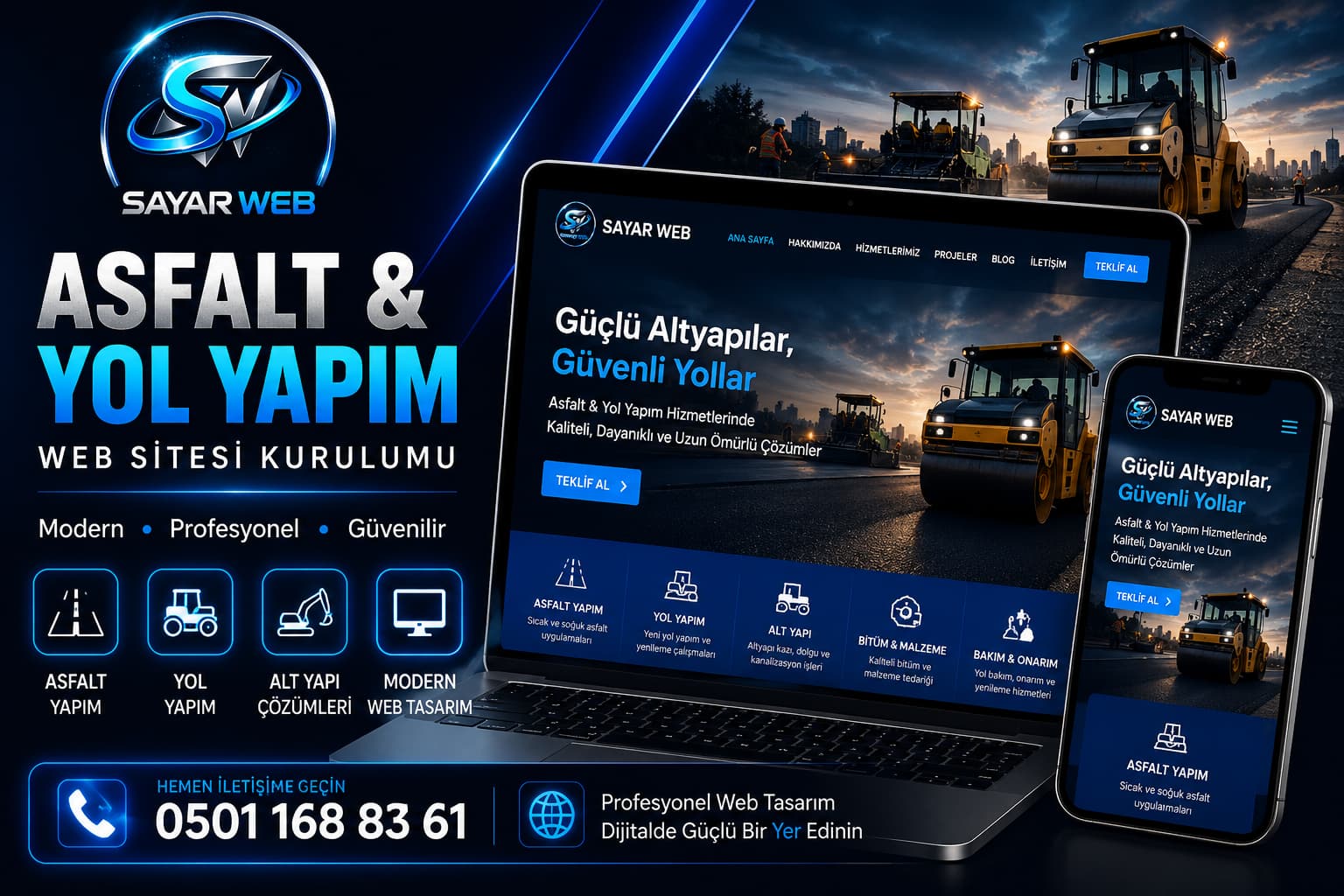 Asfalt & Yol Yapım Web Sitesi Kurulumu