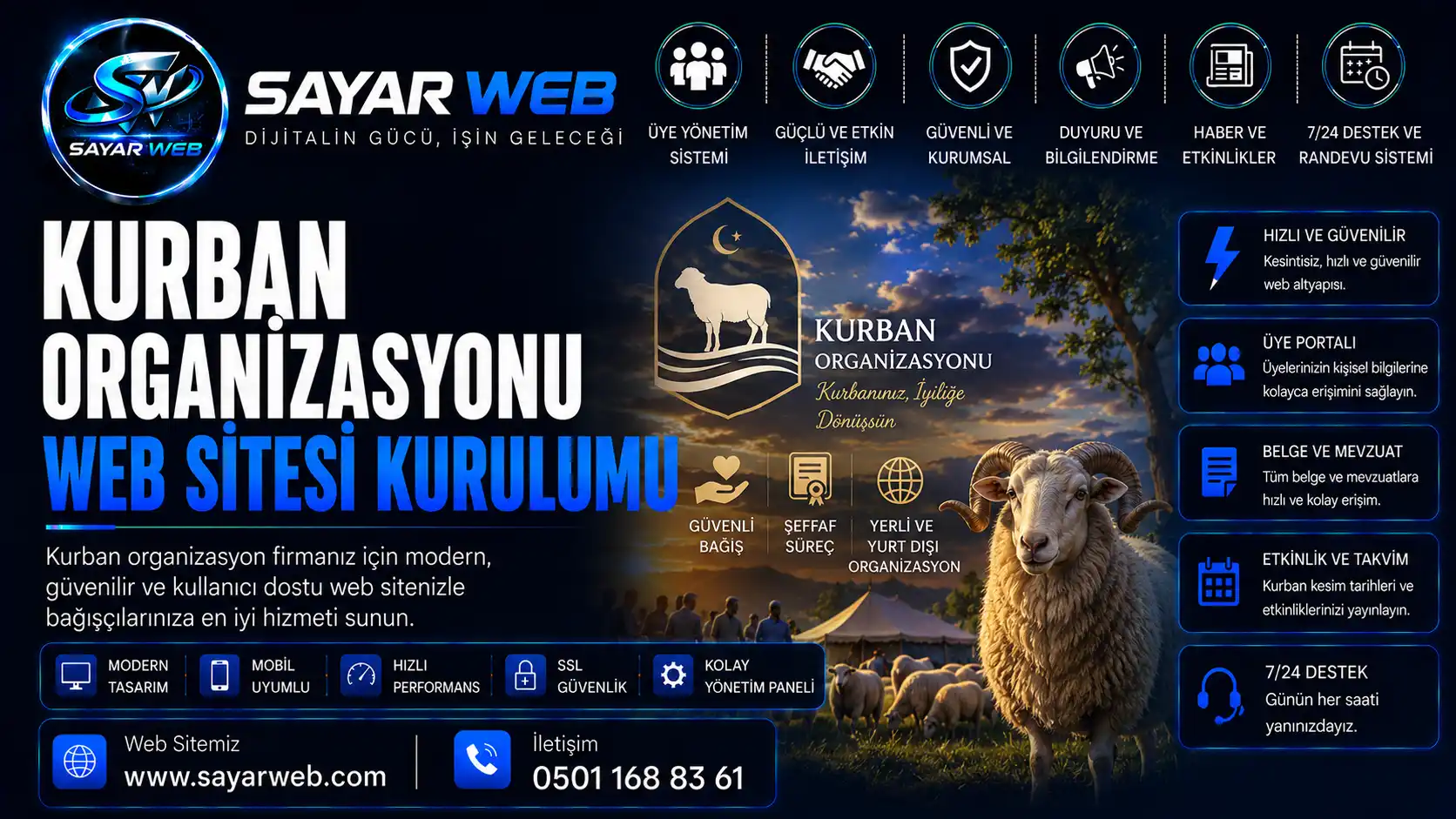 Kurban Organizasyonu Web Sitesi Kurulumu