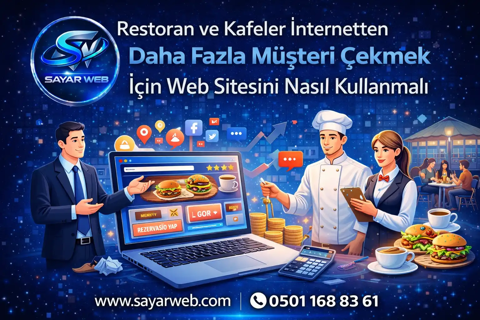 Restoran ve Kafeler İnternetten Daha Fazla Müşteri Çekmek İçin Web Sitesini Nasıl Kullanmalı