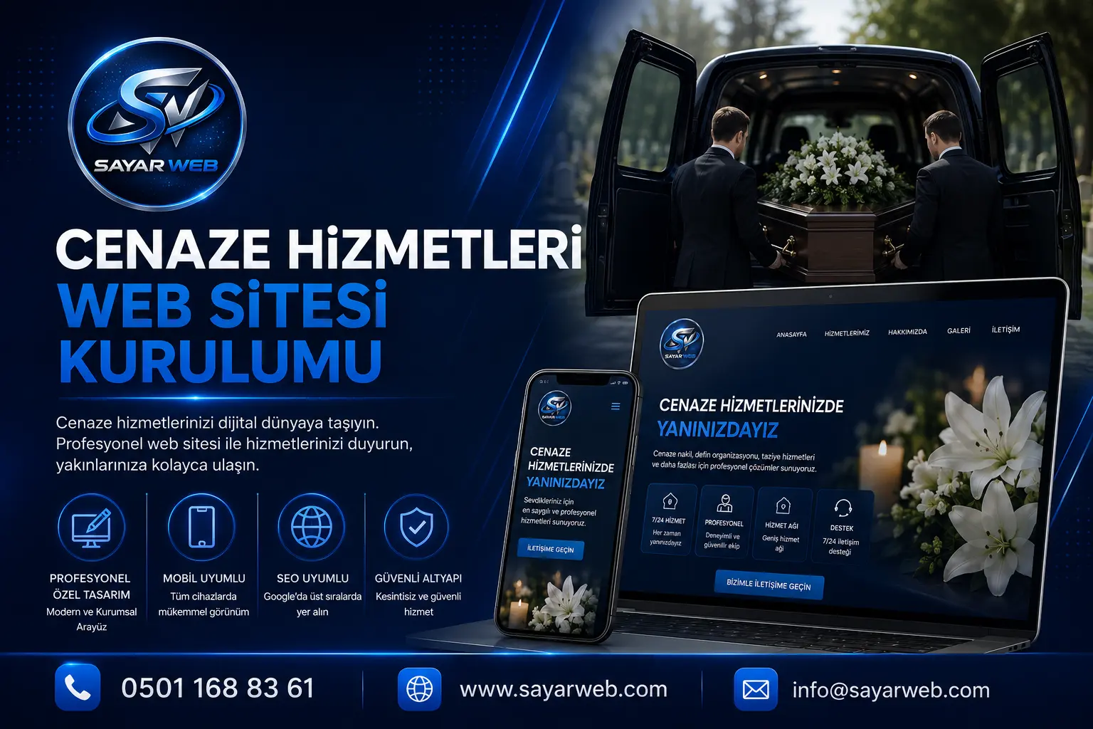 Cenaze Hizmetleri Web Sitesi Kurulumu