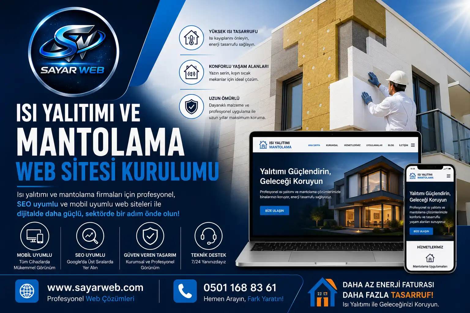 Isı Yalıtımı ve Mantolama Web Sitesi Kurulumu
