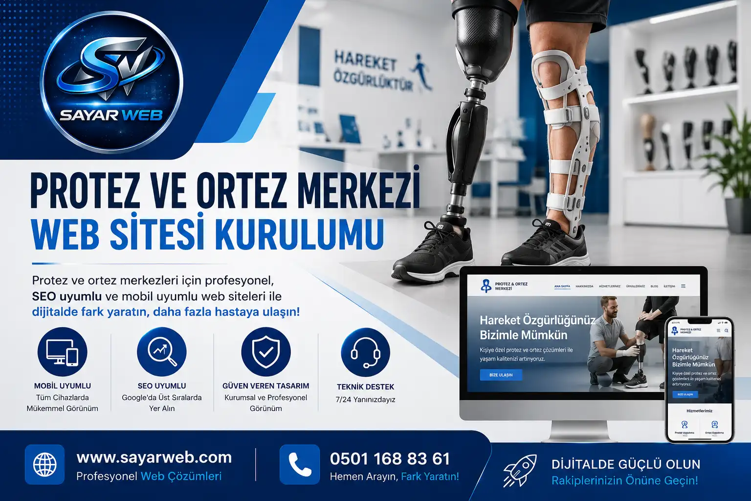 Protez ve Ortez Merkezi Web Sitesi Kurulumu