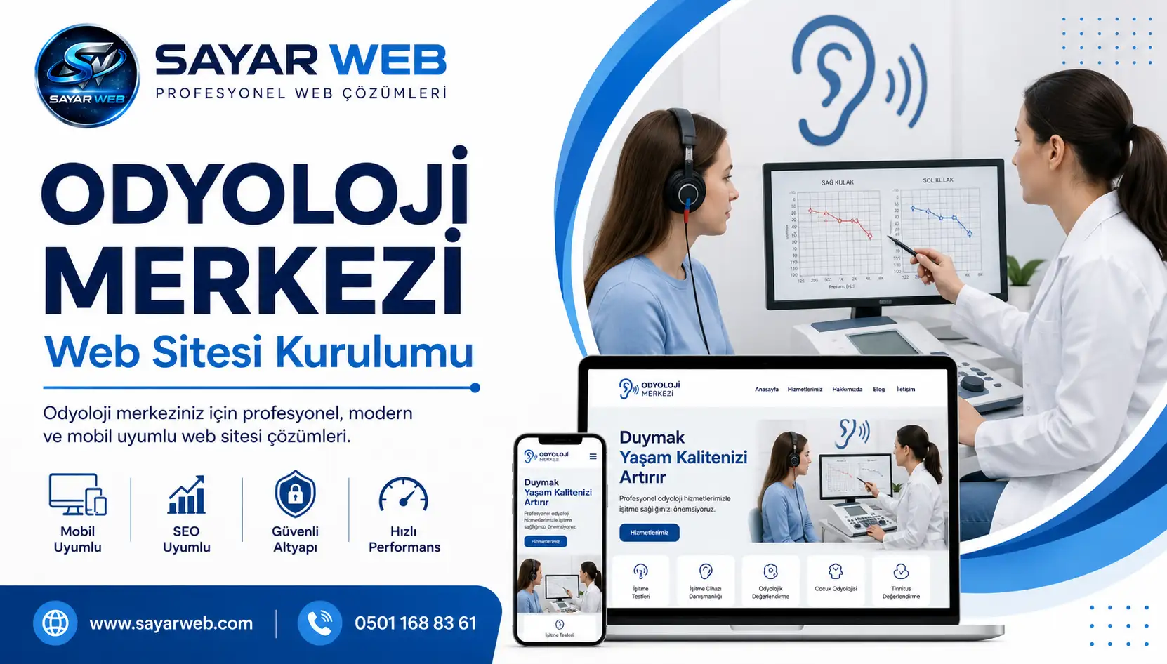 Odyoloji Merkezi Web Sitesi Kurulumu