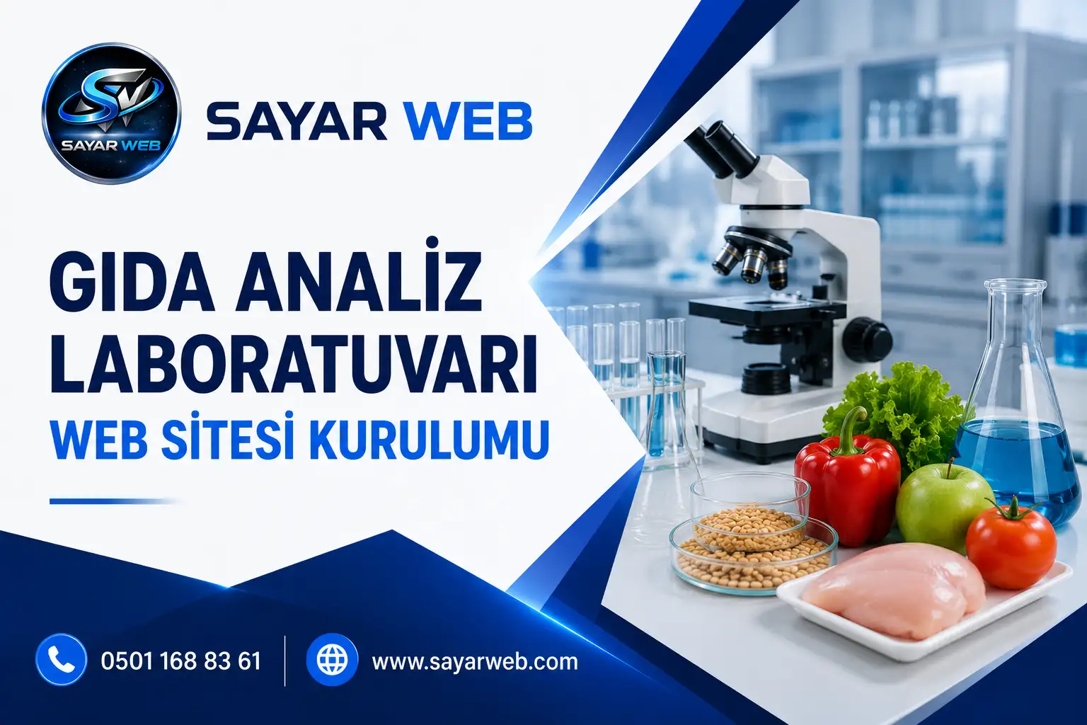 Gıda Analiz Laboratuvarı Web Sitesi Kurulumu