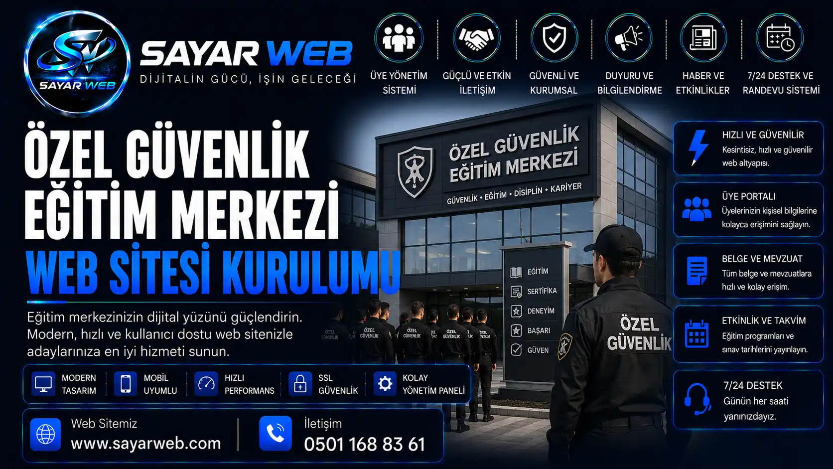 Özel Güvenlik Eğitim Merkezi Web Sitesi Kurulumu