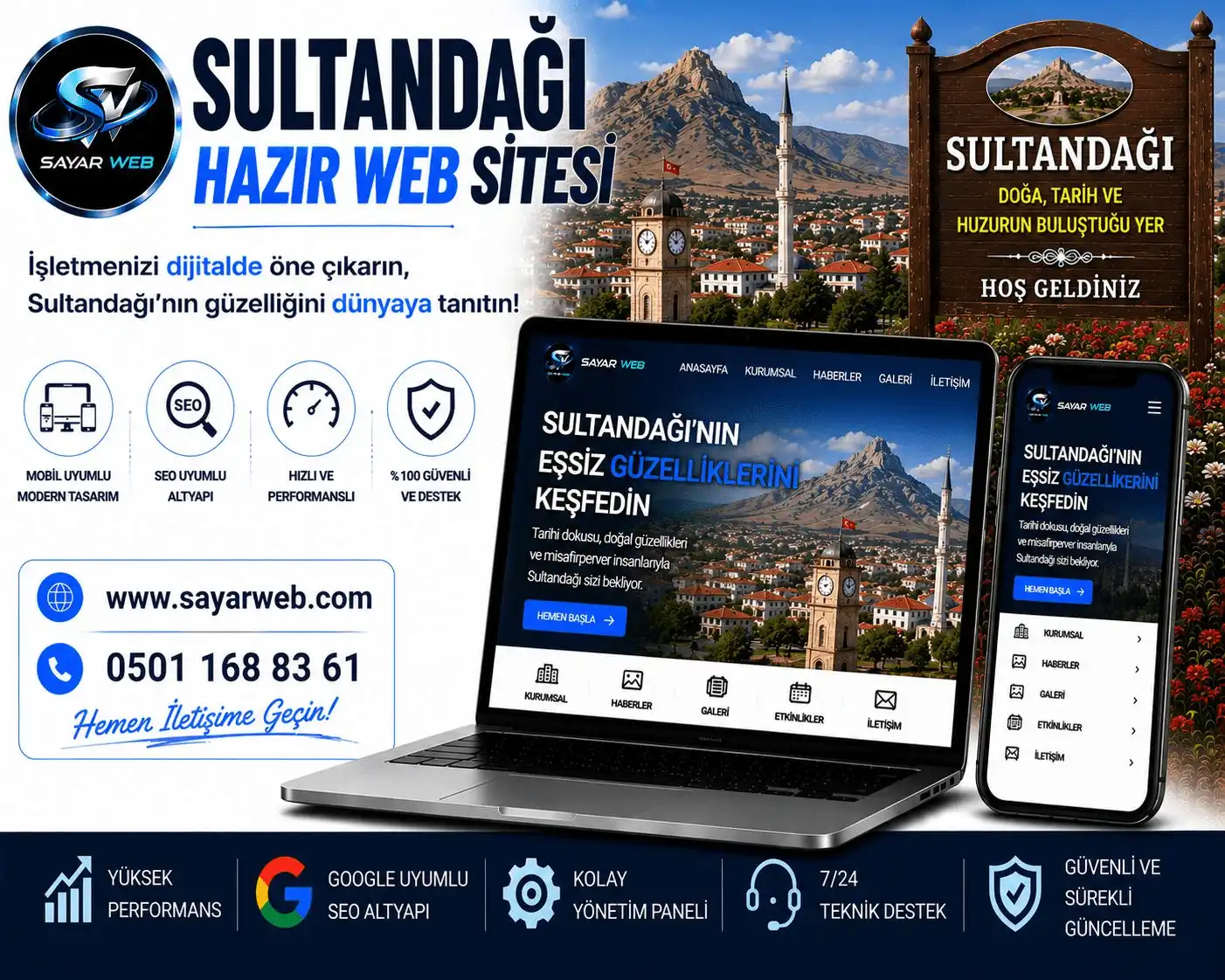 Sultandağı Hazır Web Sitesi