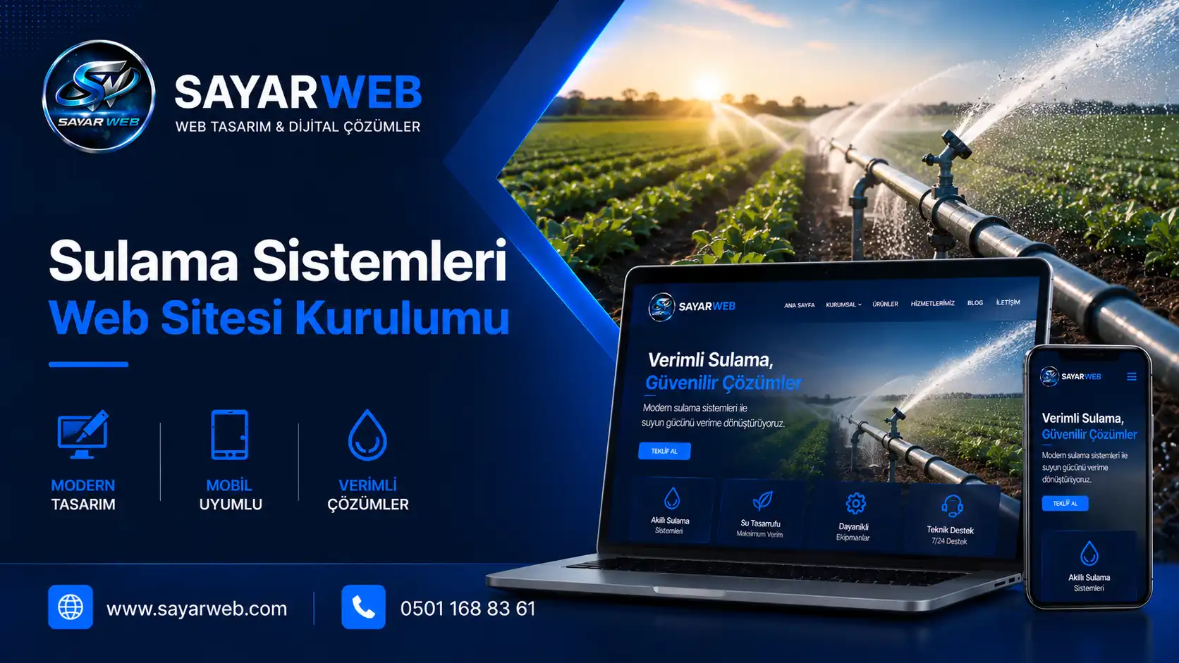Sulama Sistemleri Web Sitesi Kurulumu