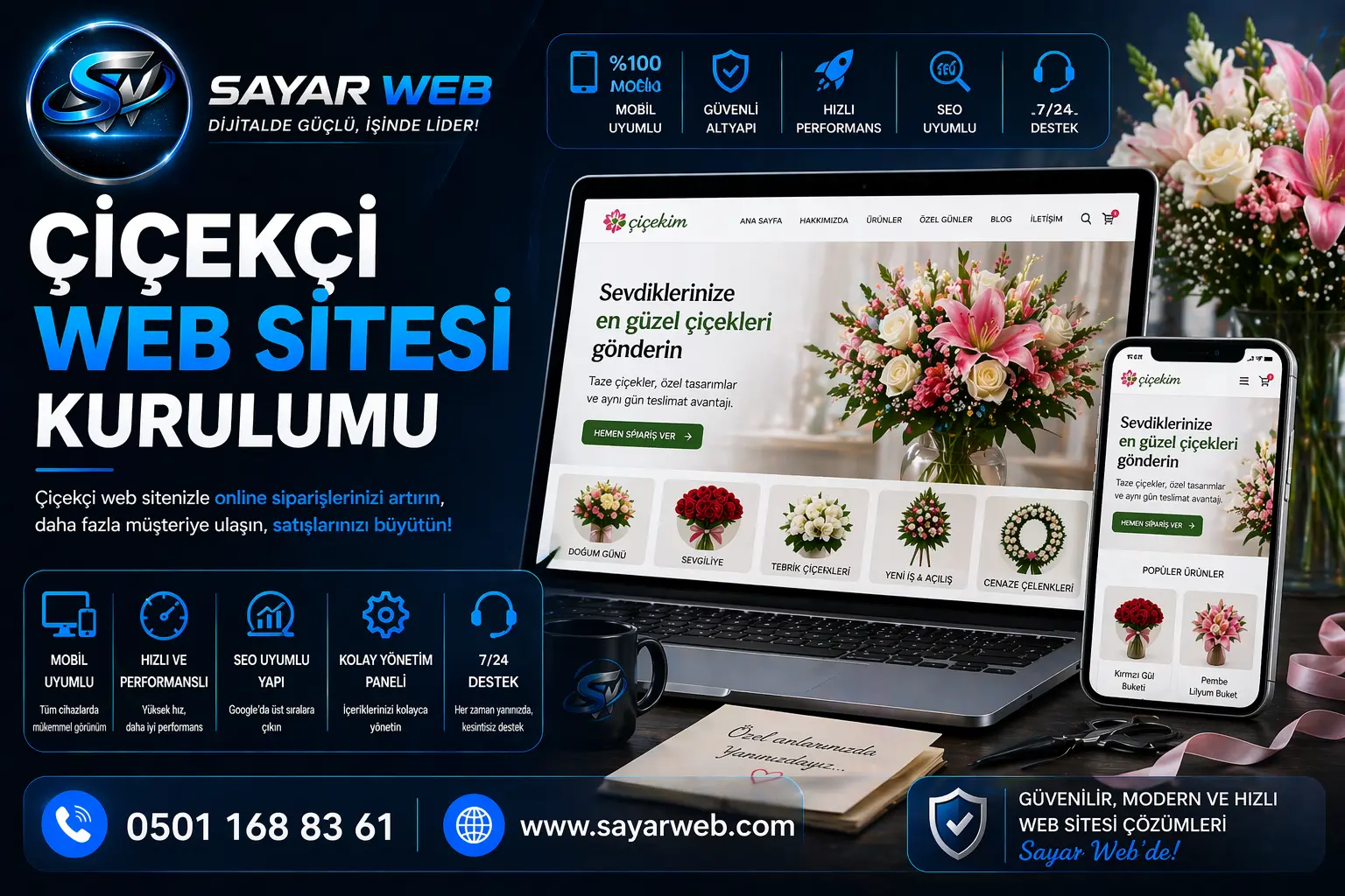 Çiçekçi Web Sitesi Kurulumu