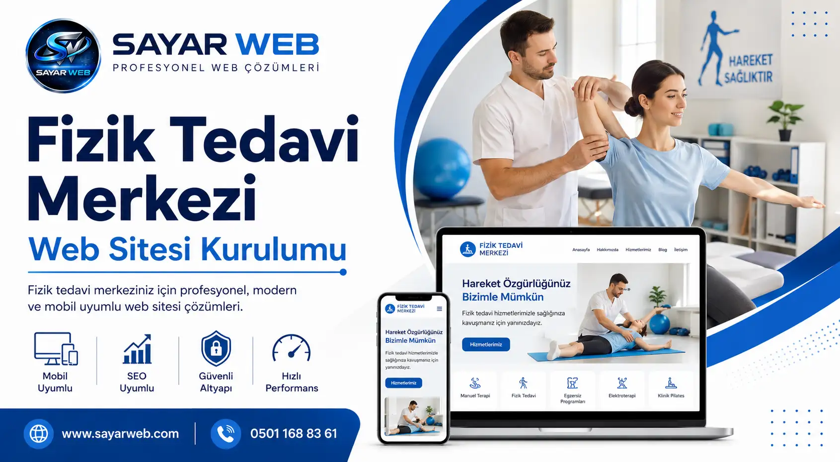 Fizik Tedavi Merkezi Web Sitesi Kurulumu