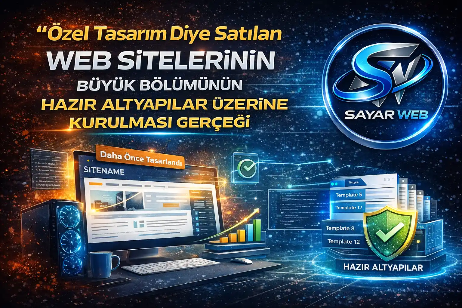 Özel Tasarım Diye Satılan Web Sitelerinin Büyük Bölümünün Hazır Altyapılar Üzerine Kurulması Gerçeği