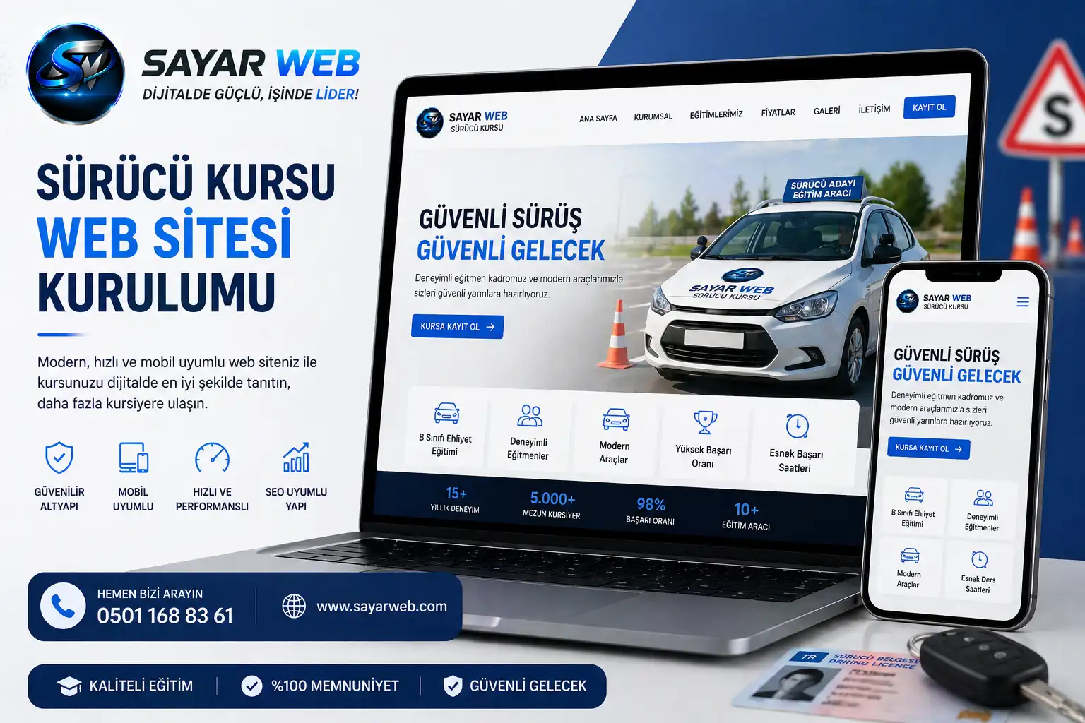Sürücü Kursu Web Sitesi Kurulumu