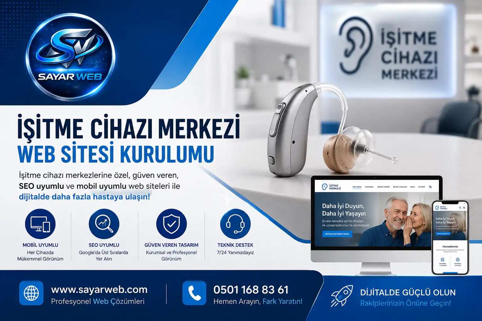 İşitme Cihazı Merkezi Web Sitesi Kurulumu