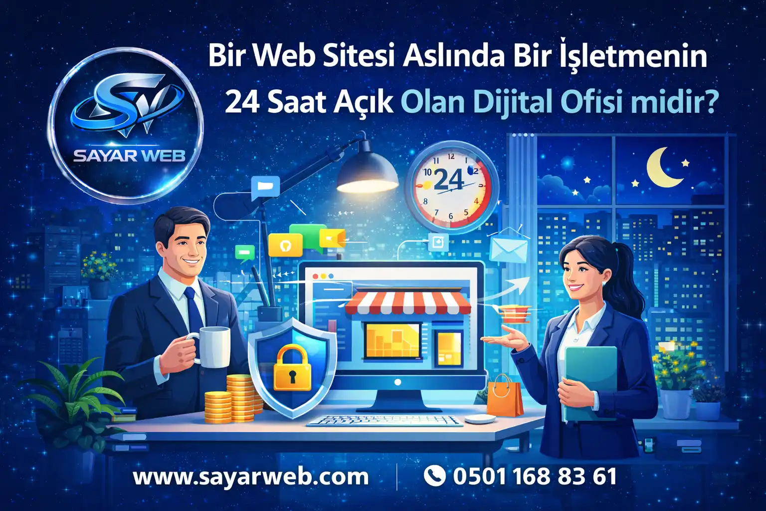 Bir Web Sitesi Aslında Bir İşletmenin 24 Saat Açık Olan Dijital Ofisi midir