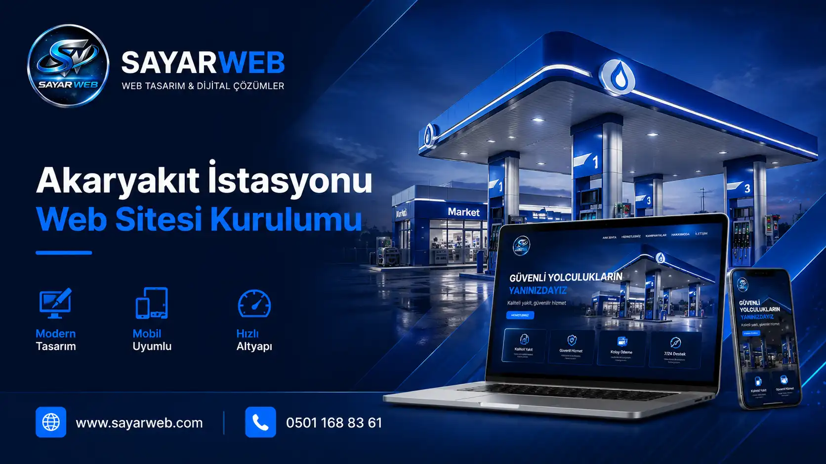 Akaryakıt İstasyonu Web Sitesi Kurulumu