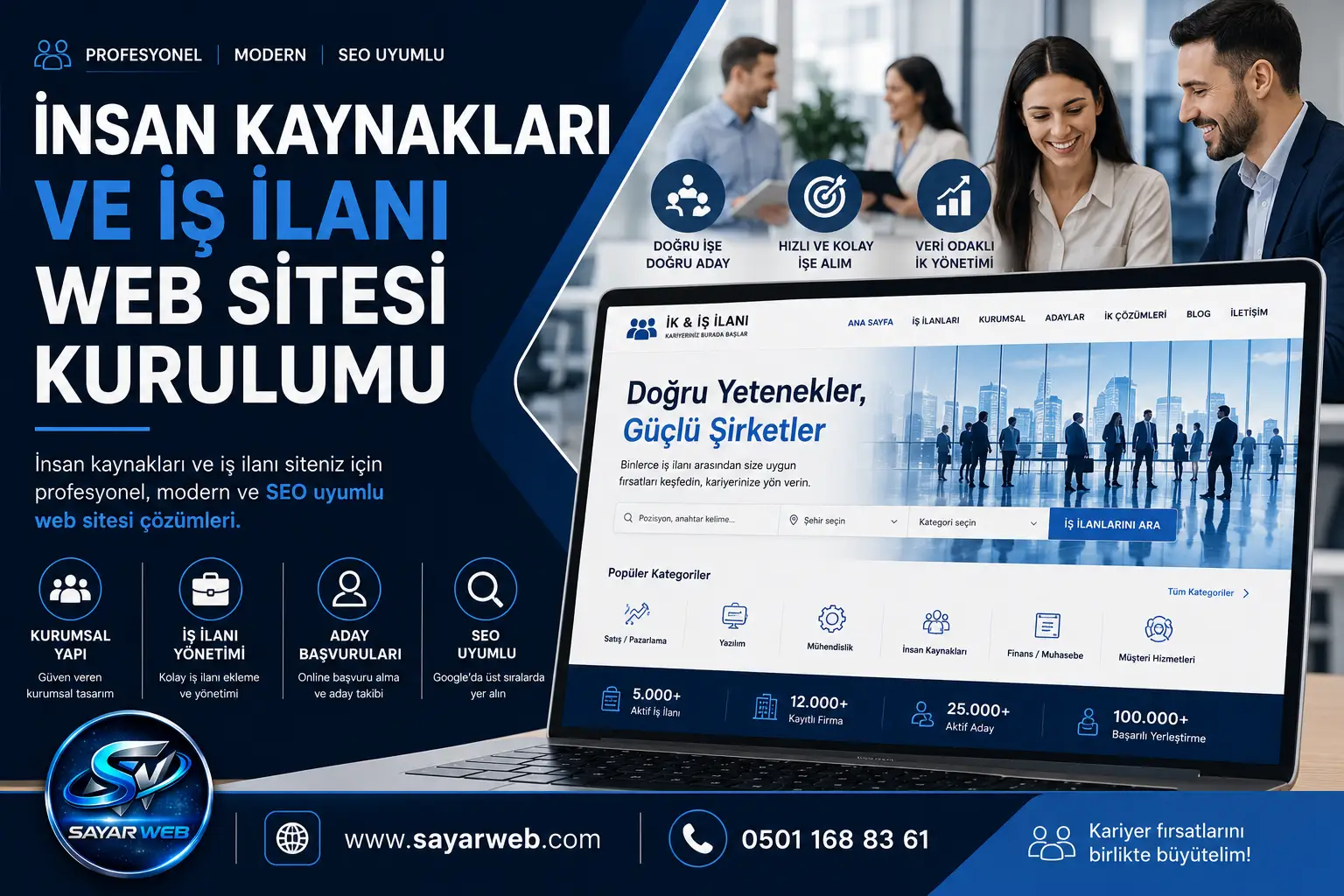 İnsan Kaynakları ve İş İlanı Web Sitesi Kurulumu