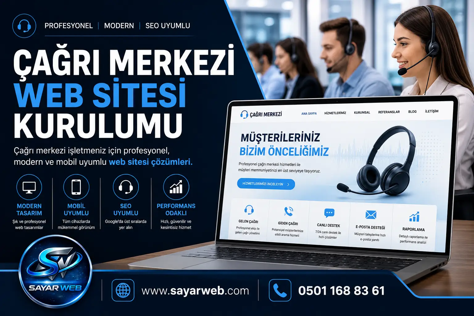 Çağrı Merkezi Web Sitesi Kurulumu