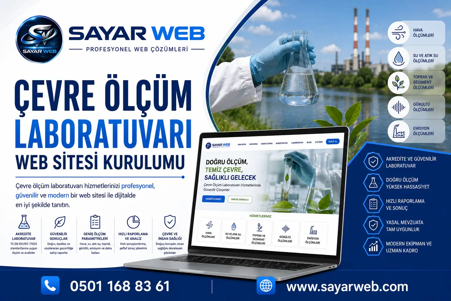 Çevre Ölçüm Laboratuvarı Web Sitesi Kurulumu