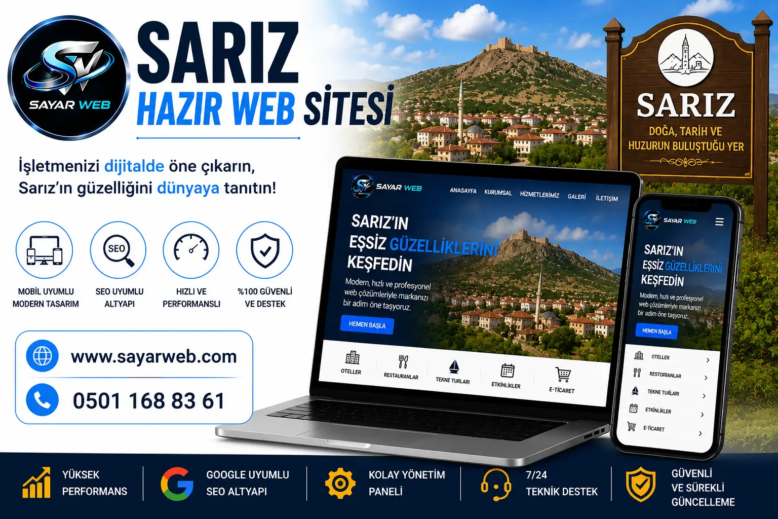 Sarız Hazır Web Sitesi