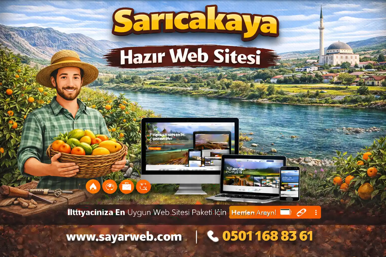 Sarıcakaya Hazır Web Sitesi