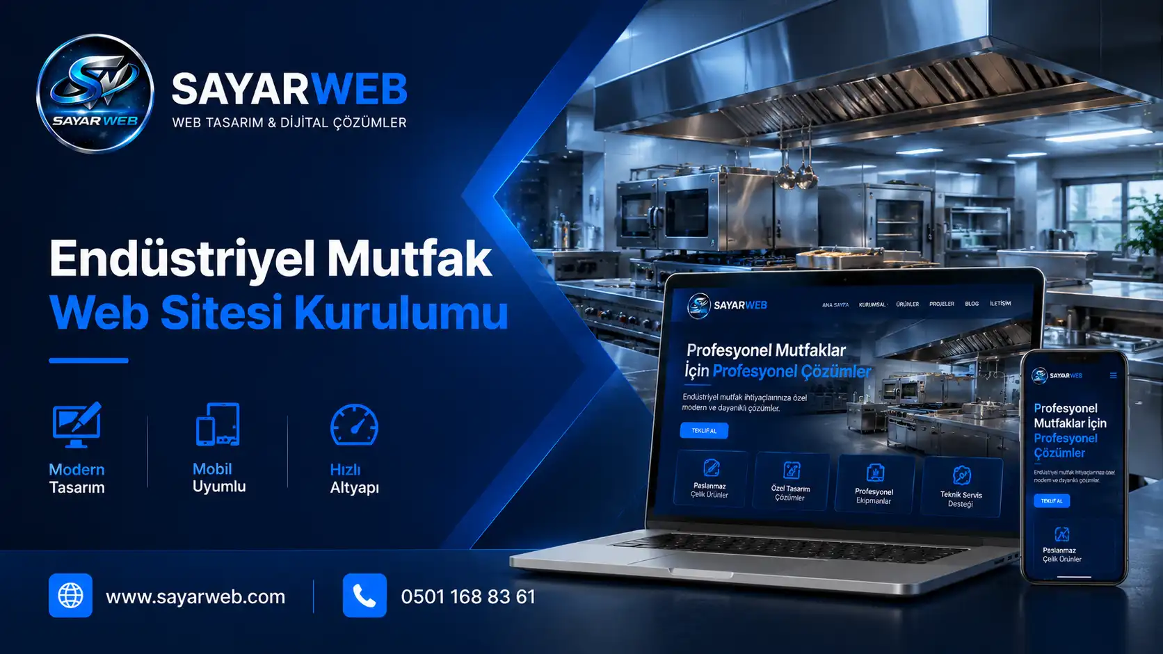 Endüstriyel Mutfak Web Sitesi Kurulumu