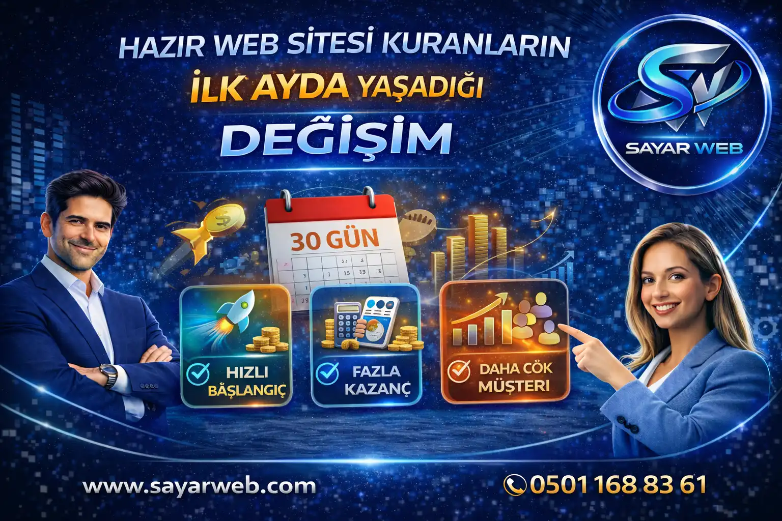 Hazır Web Sitesi Kuranların İlk Ayda Yaşadığı Değişim