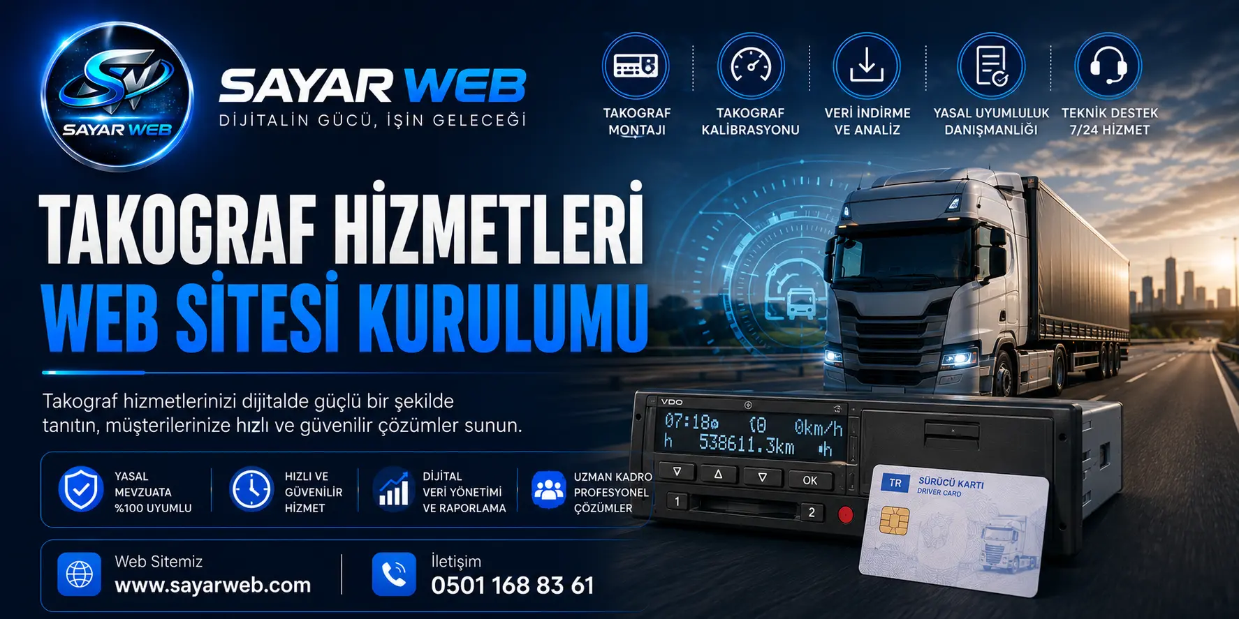 Takograf Hizmetleri Web Sitesi Kurulumu
