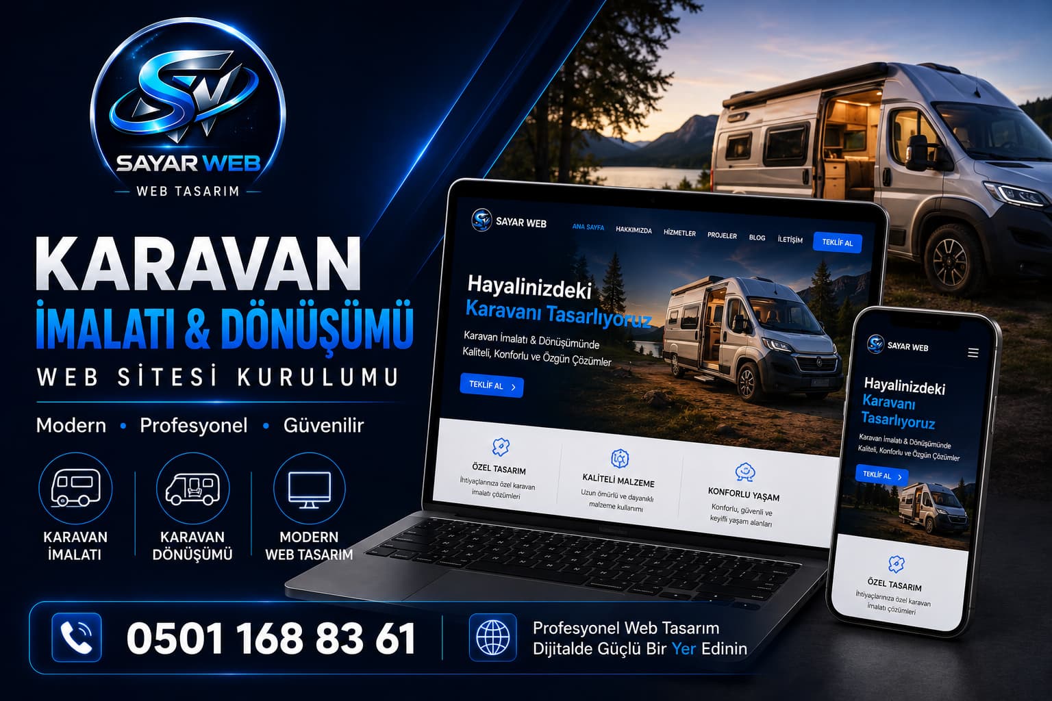 Karavan İmalatı & Dönüşümü Web Sitesi Kurulumu