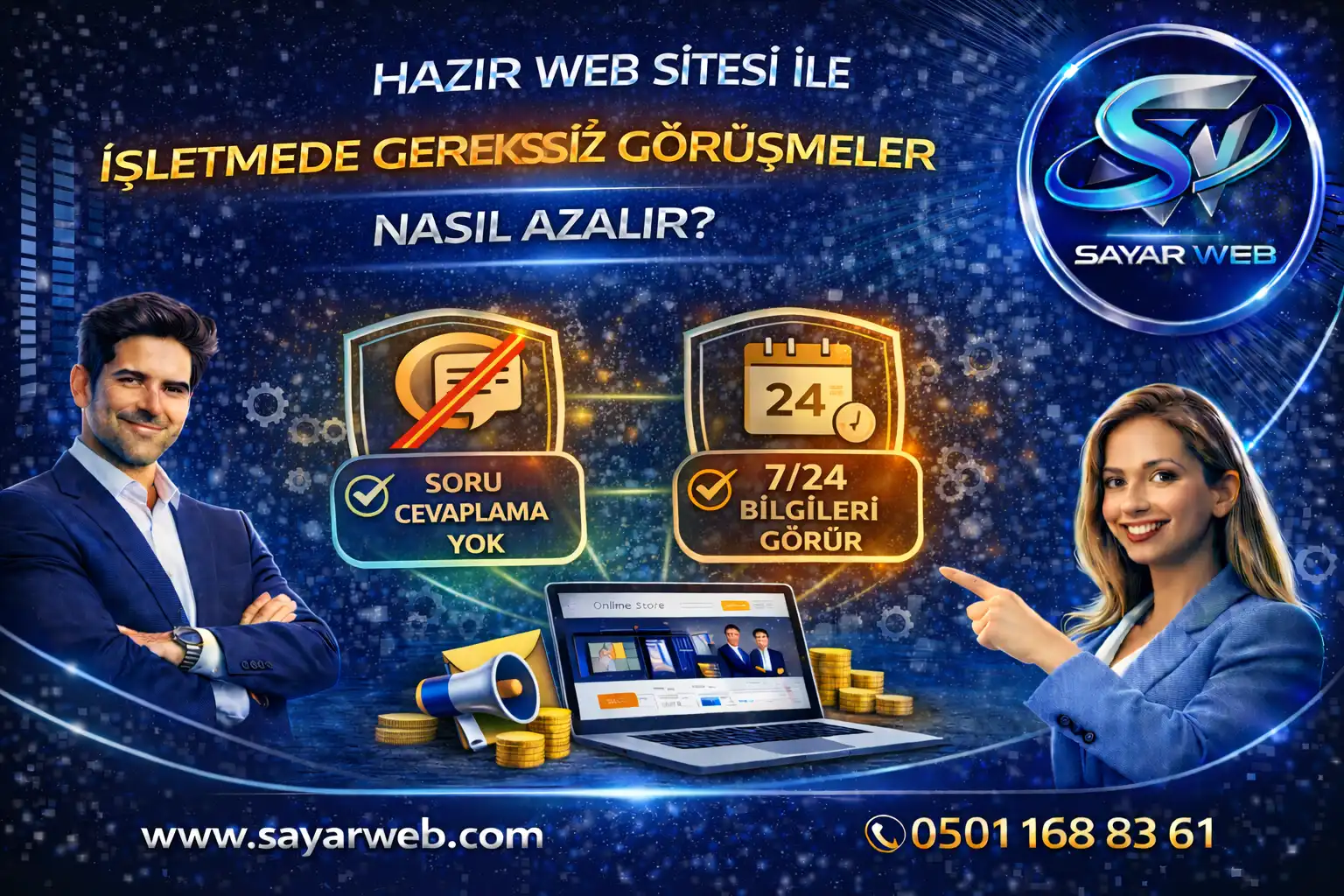 Hazır Web Sitesi ile İşletmede Gereksiz Görüşmeler Nasıl Azalır