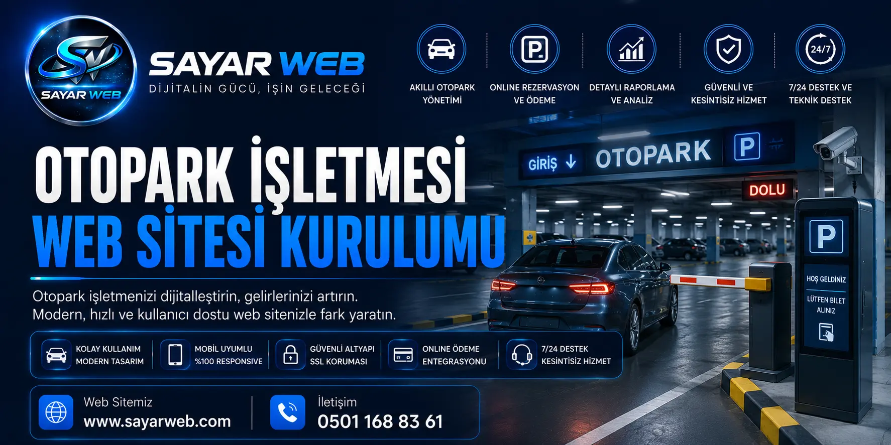 Otopark İşletmesi Web Sitesi Kurulumu