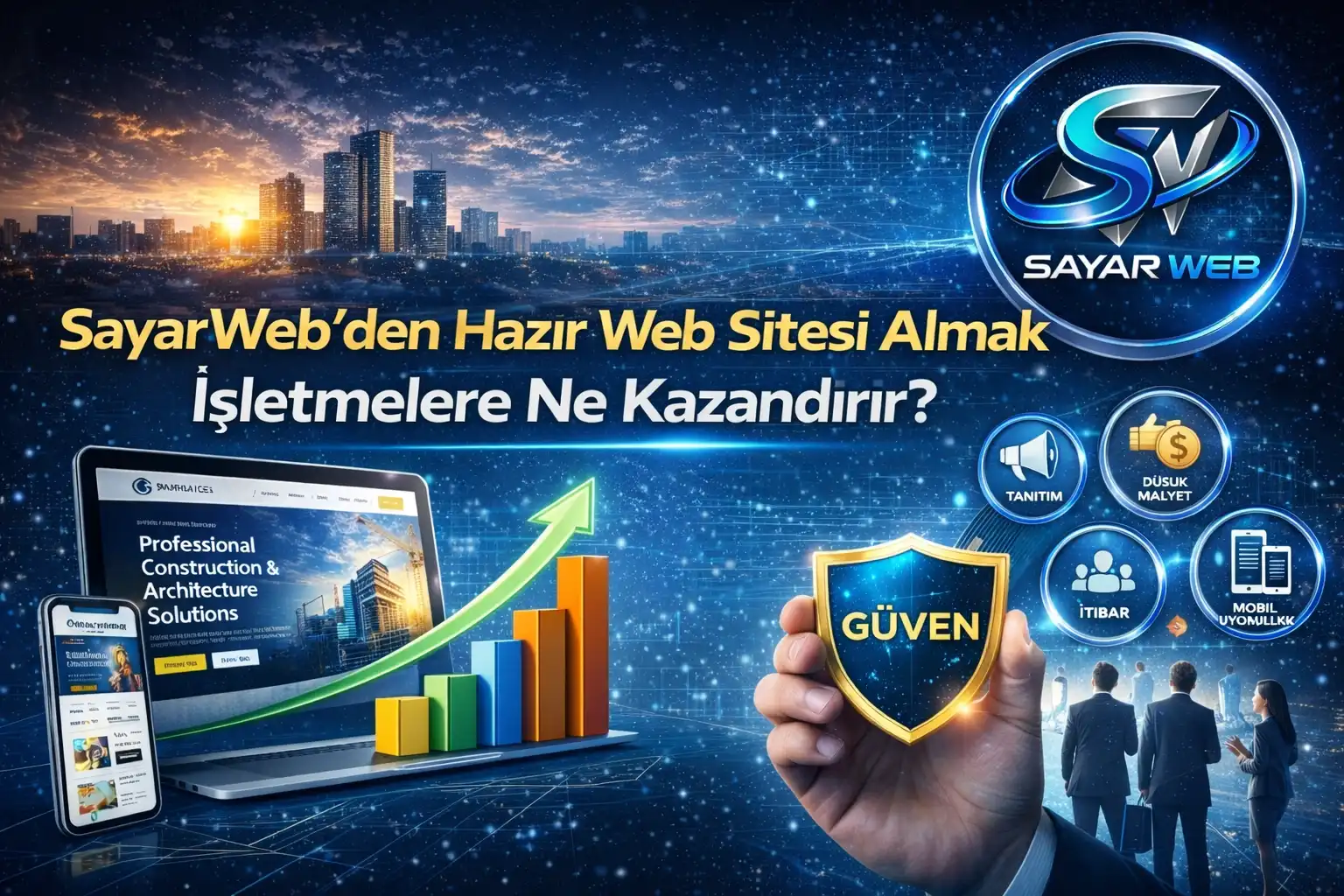 SayarWeb den Hazır Web Sitesi Almak İşletmelere Ne Kazandırır?