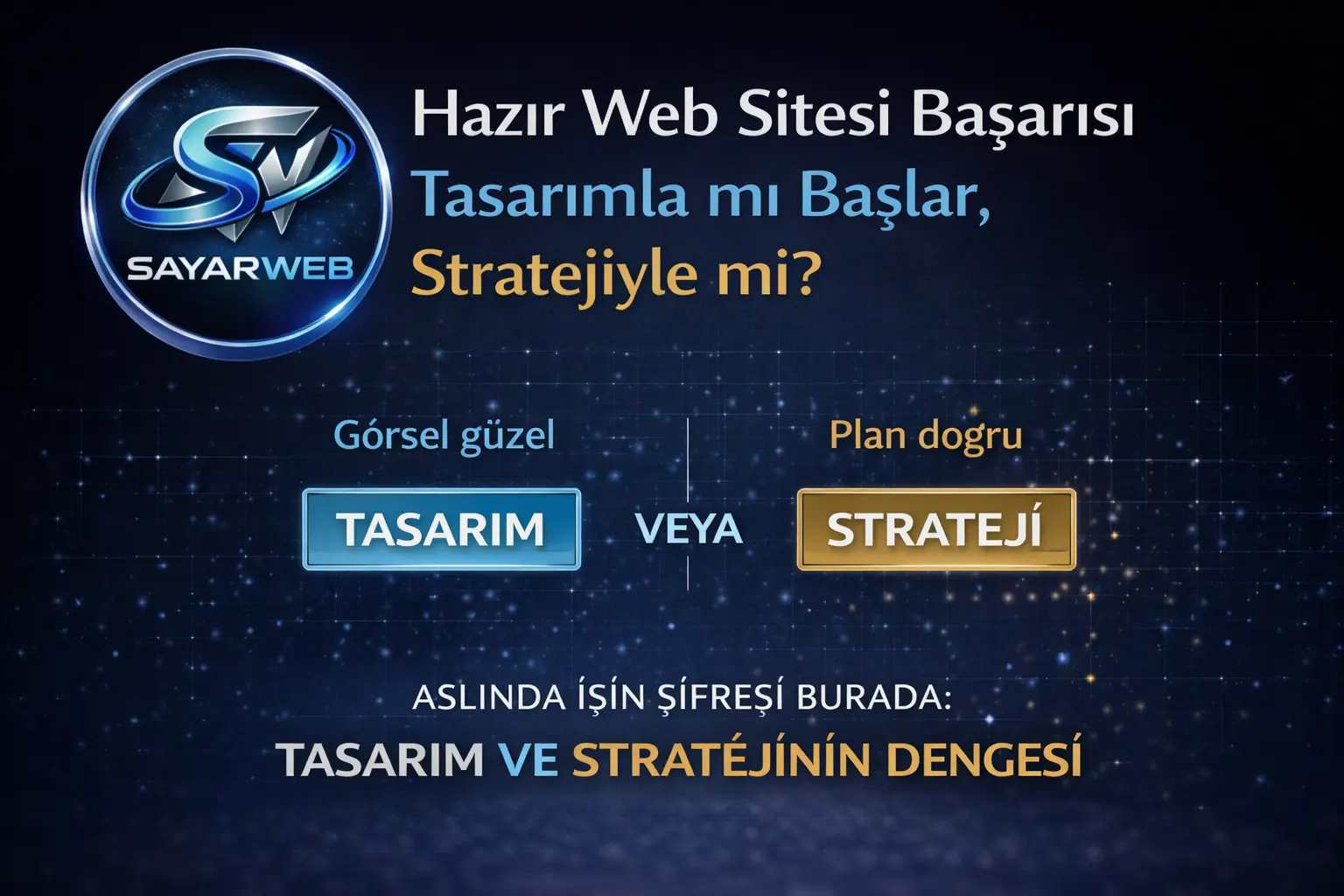 Hazır Web Sitesi Başarısı Tasarımla mı Başlar, Stratejiyle mi?