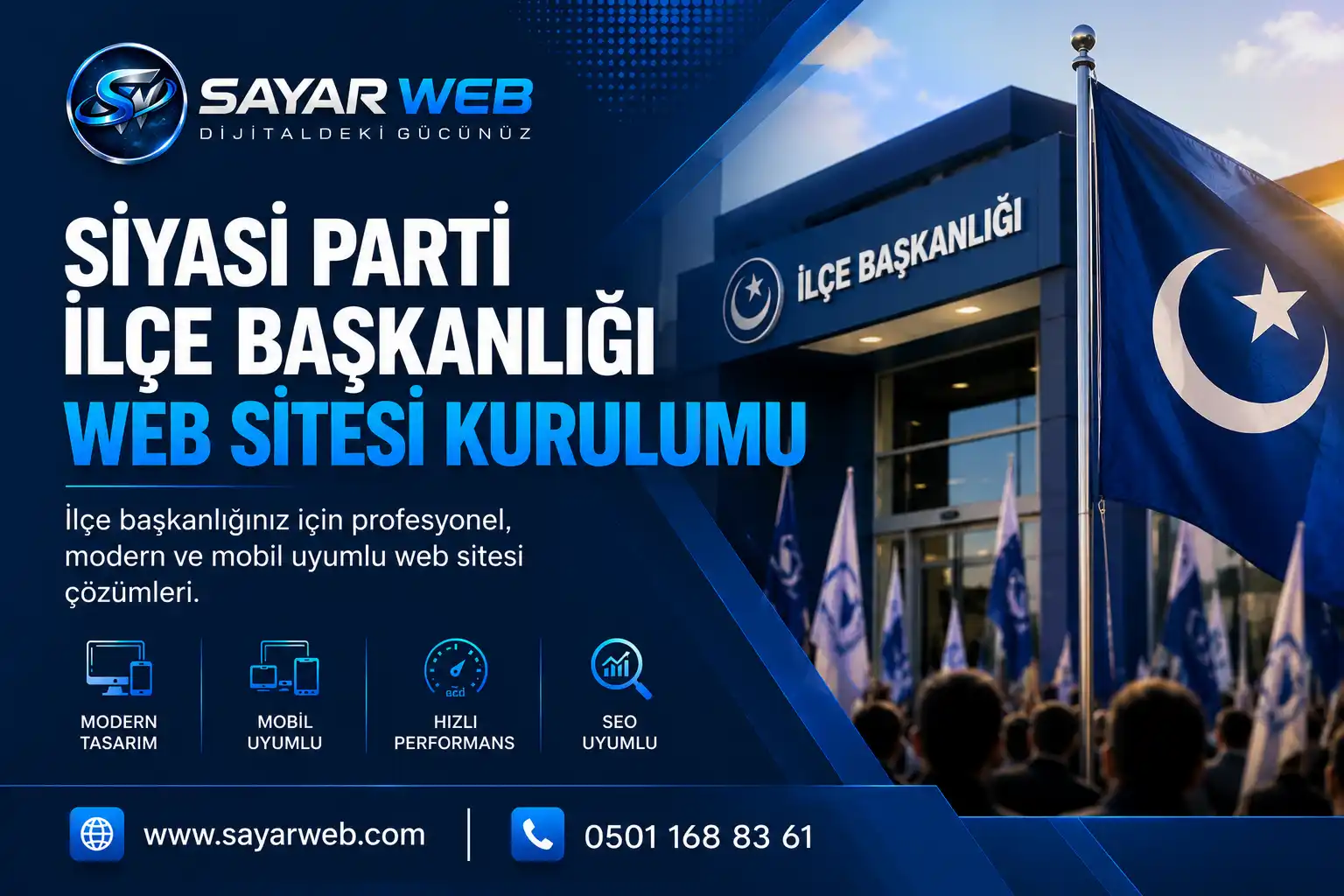 Siyasi Parti İlçe Başkanlığı Web Sitesi Kurulumu