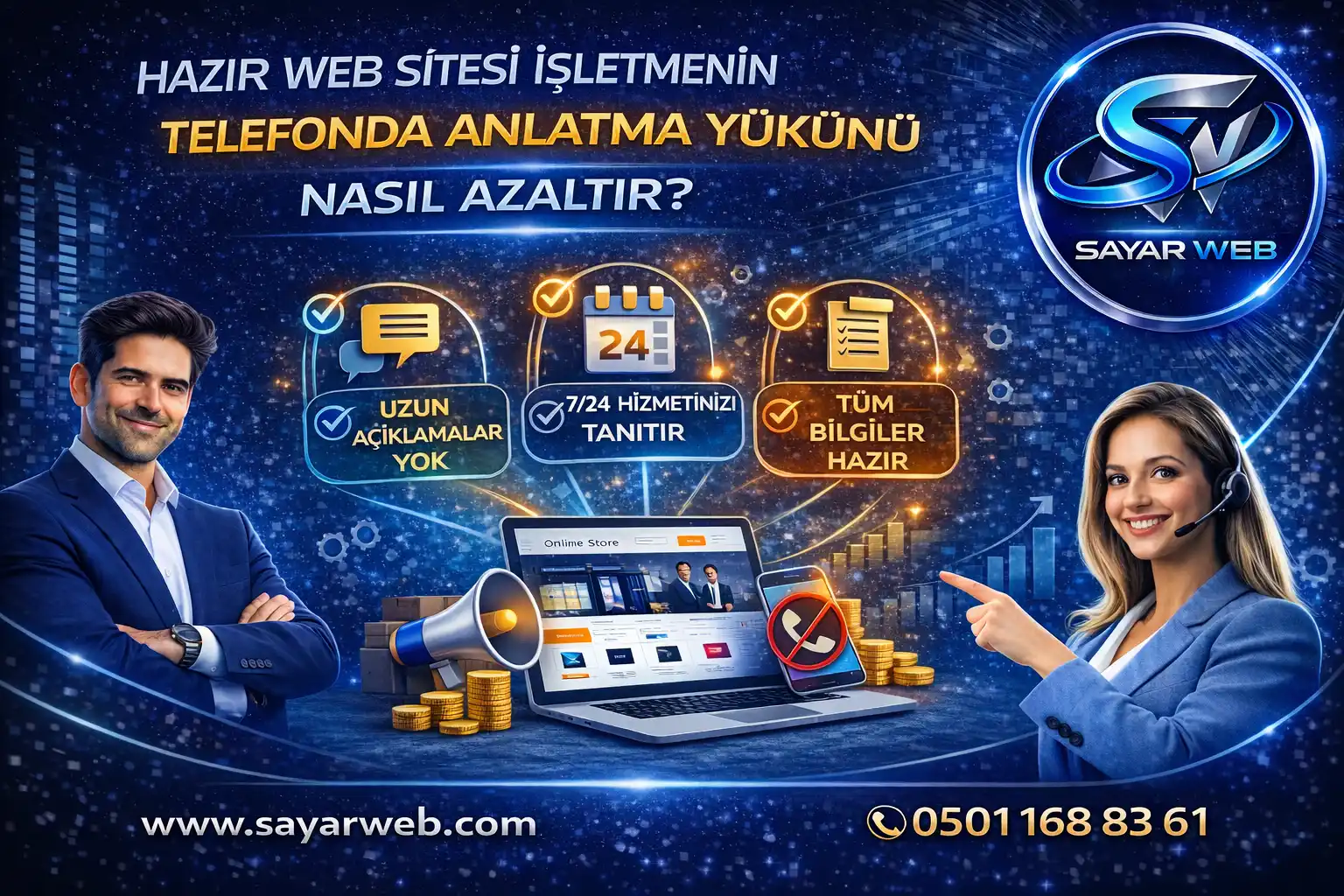 Hazır Web Sitesi İşletmenin Telefonda Anlatma Yükünü Nasıl Azaltır