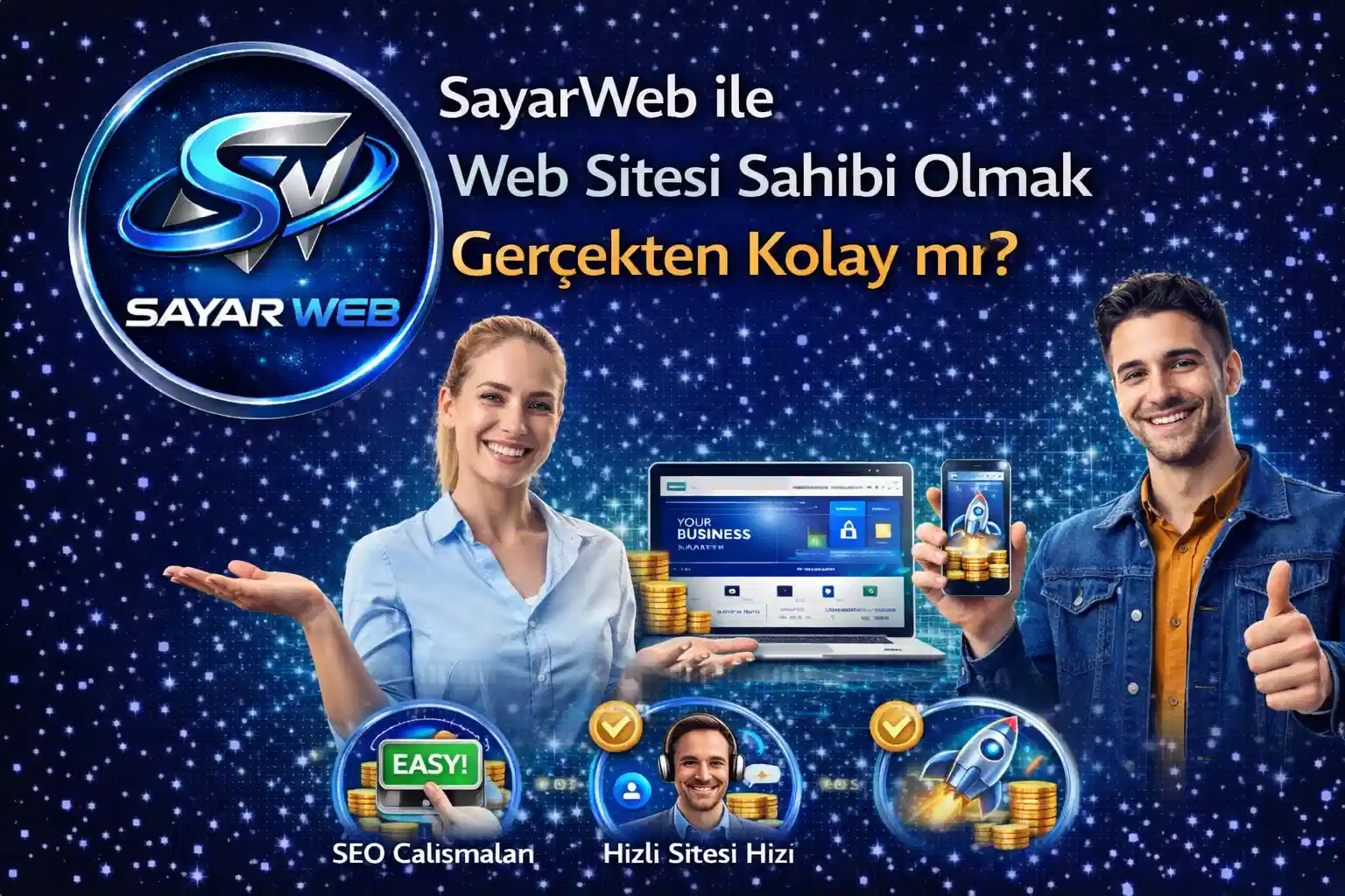 SayarWeb ile Web Sitesi Sahibi Olmak Gerçekten Kolay mı?