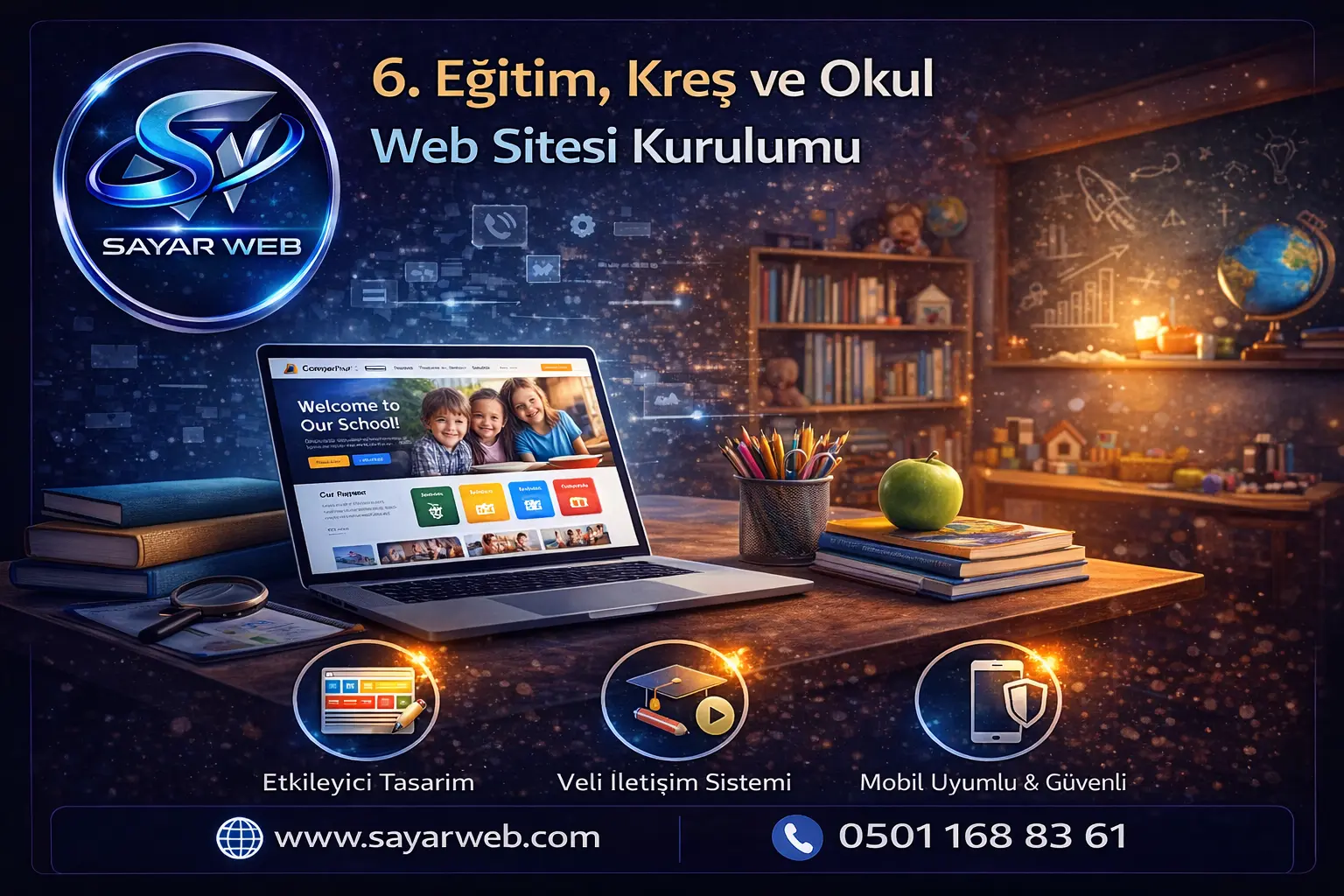 Eğitim, Kreş ve Okul Web Sitesi Kurulumu