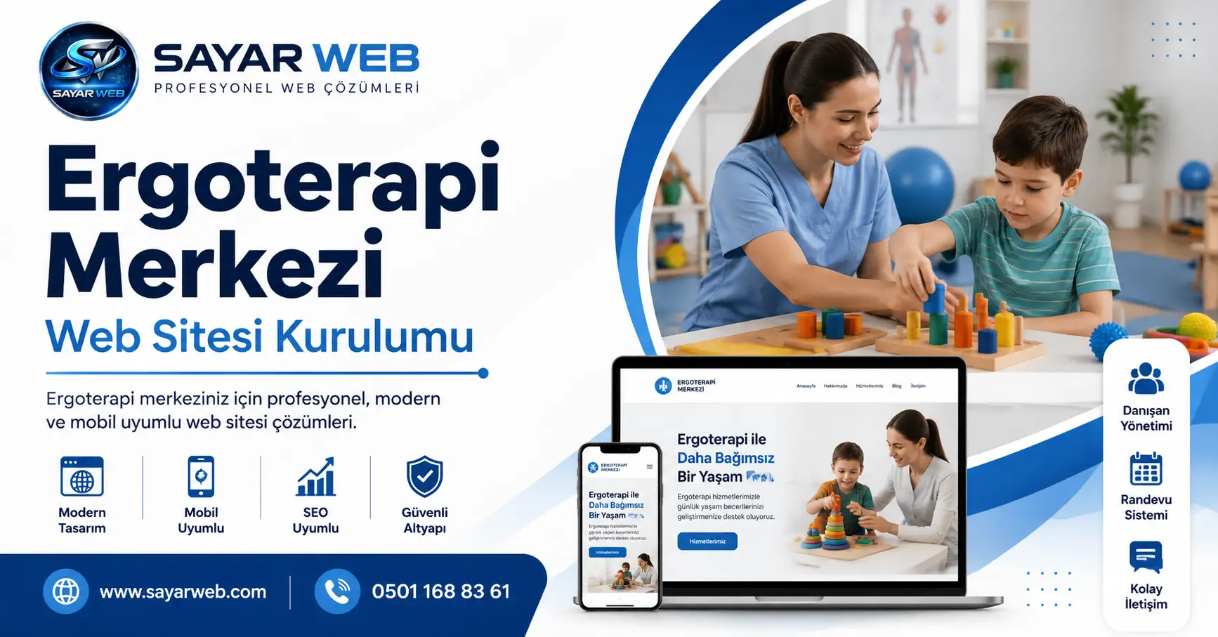 Ergoterapi Merkezi Web Sitesi Kurulumu