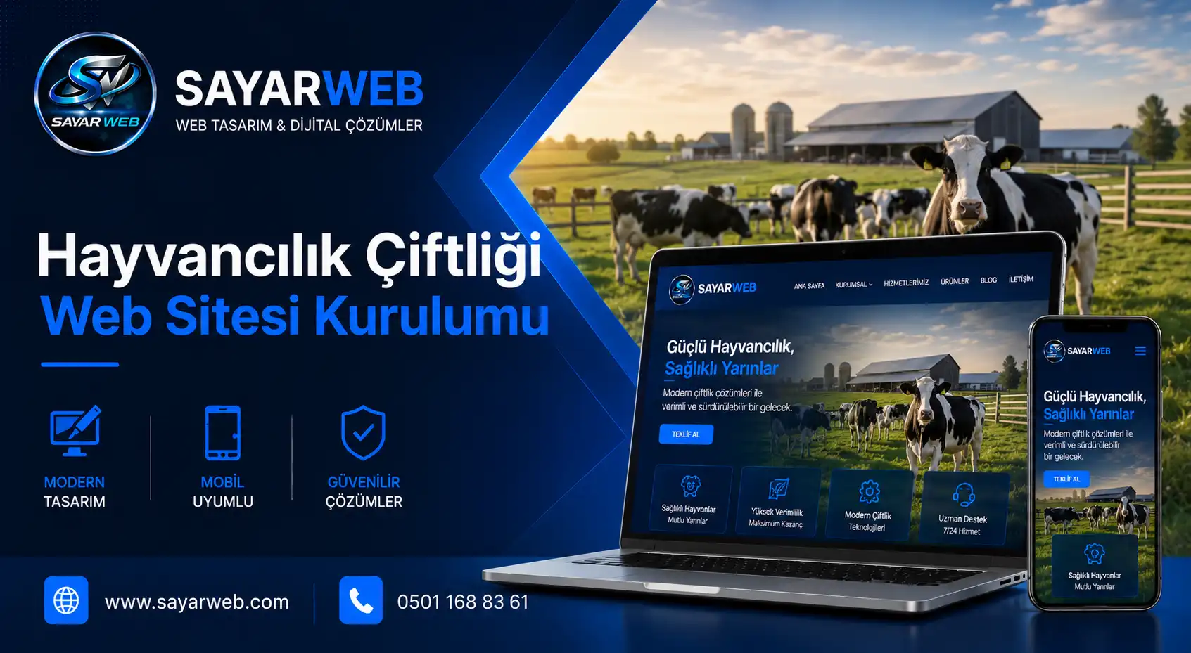Hayvancılık Çiftliği Web Sitesi Kurulumu